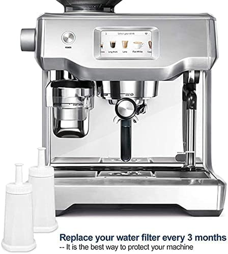 Replacement Water Filter Cartridge Compatible with Breville BES990 BES980 BES500 BES878 BES880 BES920 Coffee Machine, 4-Pack