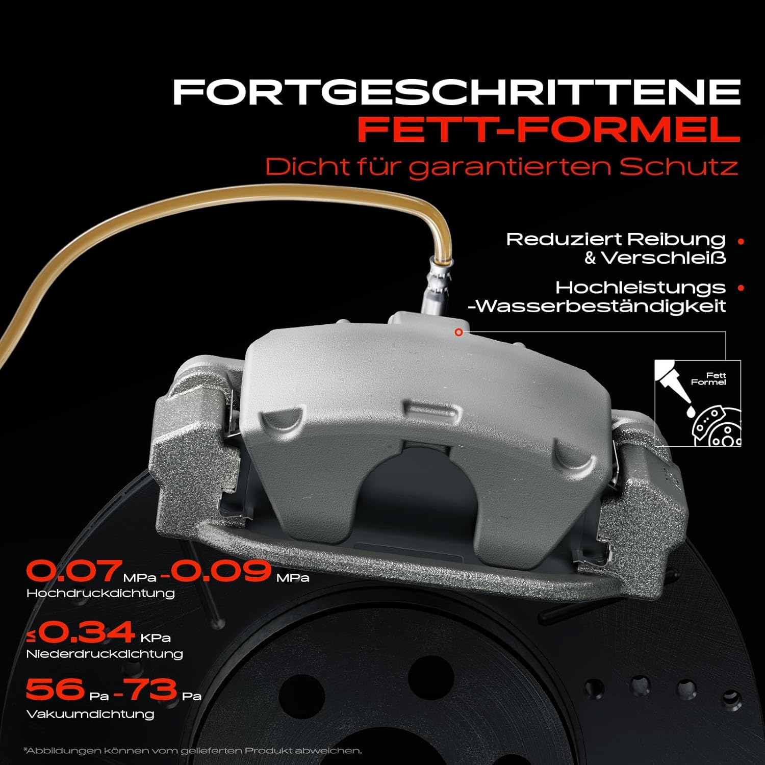 Frankberg 2 X Brake Caliper Rear Left Right Compatible with 190 W201 C-Class W202 Coupe C124 E-Class W124 E-Class Coupe C124 Saloon W124 Replacement # 341002 image number 4