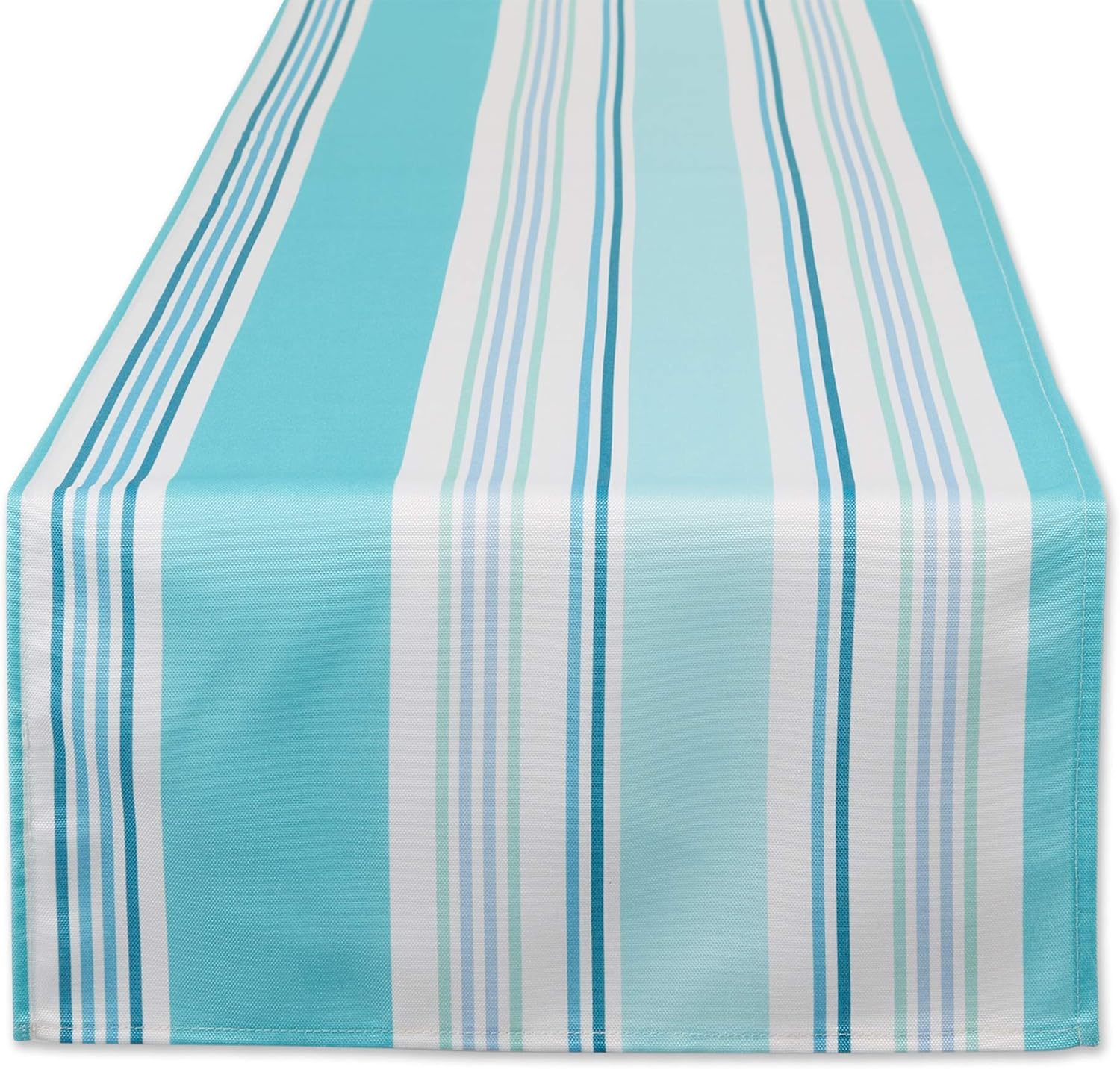 DII Indoor/Outdoor Tabletop Collection Multi-Use, Machine Washable, Striped, Table Runner, 14X72, Beach House image number 3