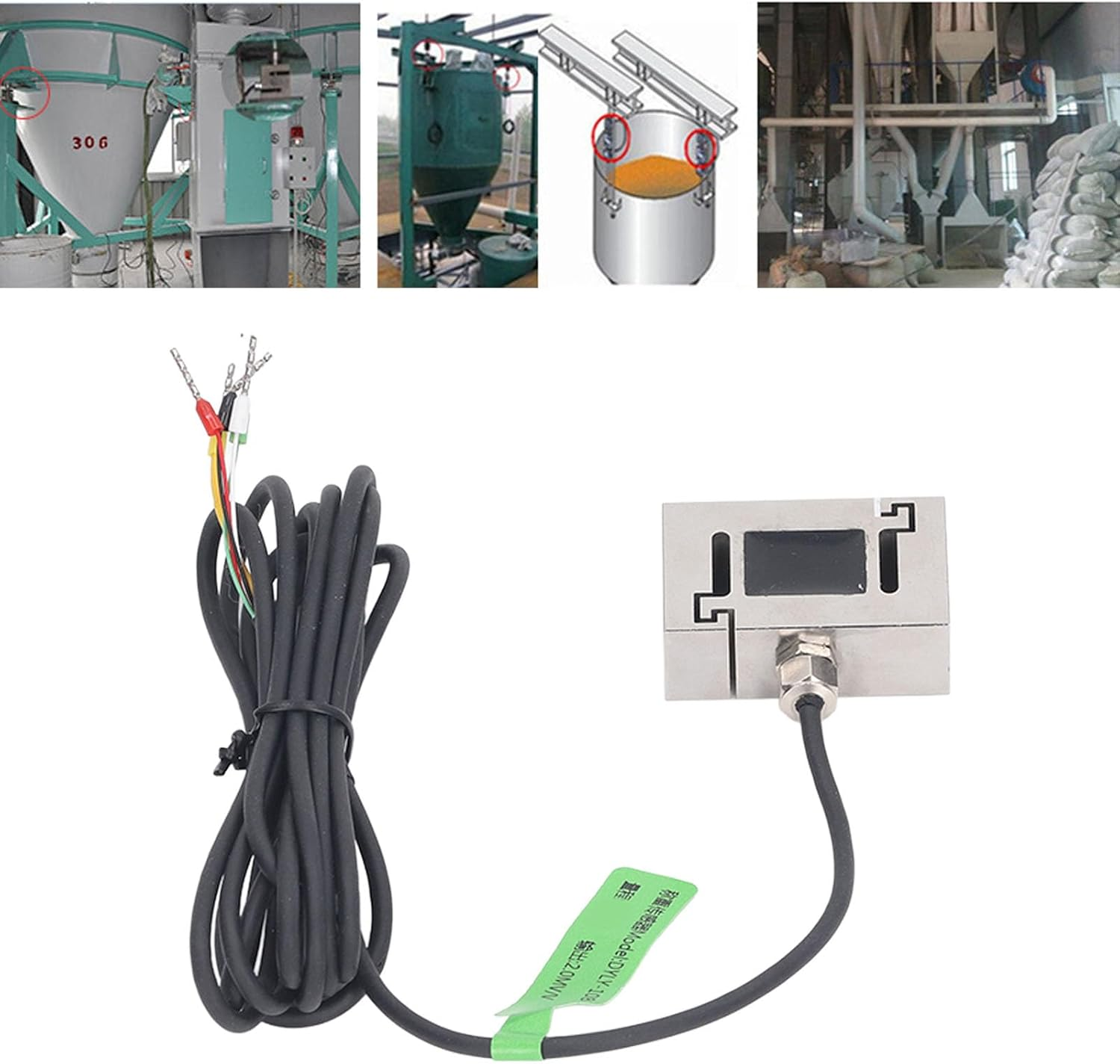 Pressure Force Sensor, 5‑10V Load Cell Sensor Dual End Thread Stainless Steel for Keyboard Feel Testing (50N) image number 5