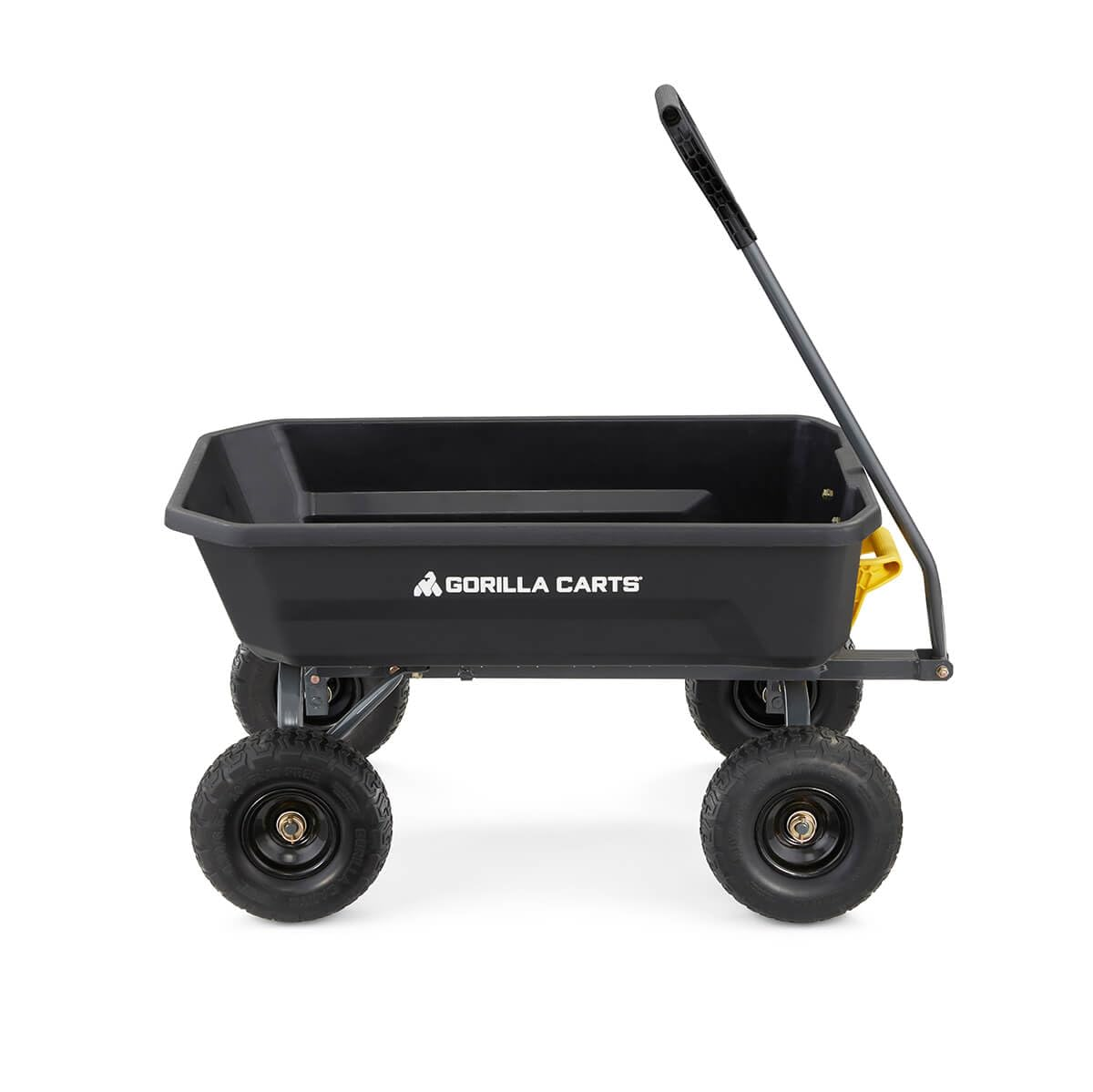 Gorilla Carts 4GCG-NF 4 Cu. Ft. Poly Garden Dump Cart with No-Flat Tires, Black (Amazon Exclusive) image number 2