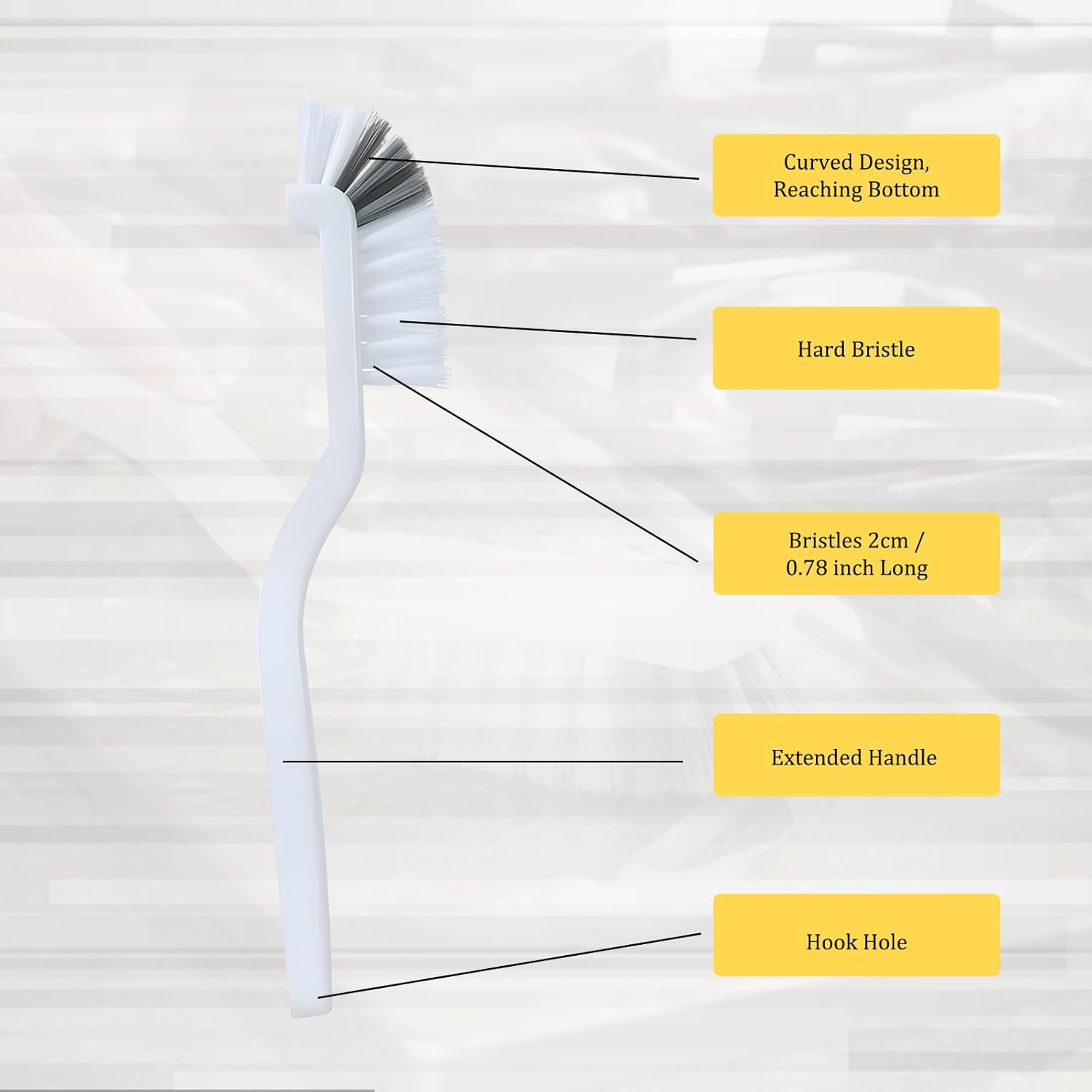 12 Pack Crevice Cleaning Brush Set, Household & Cleaning Supplies for Tight Spaces, Multipurpose Scrub Brush with Durable Bristles, Essential Cleaning Tools for Home and Kitchen image number 2