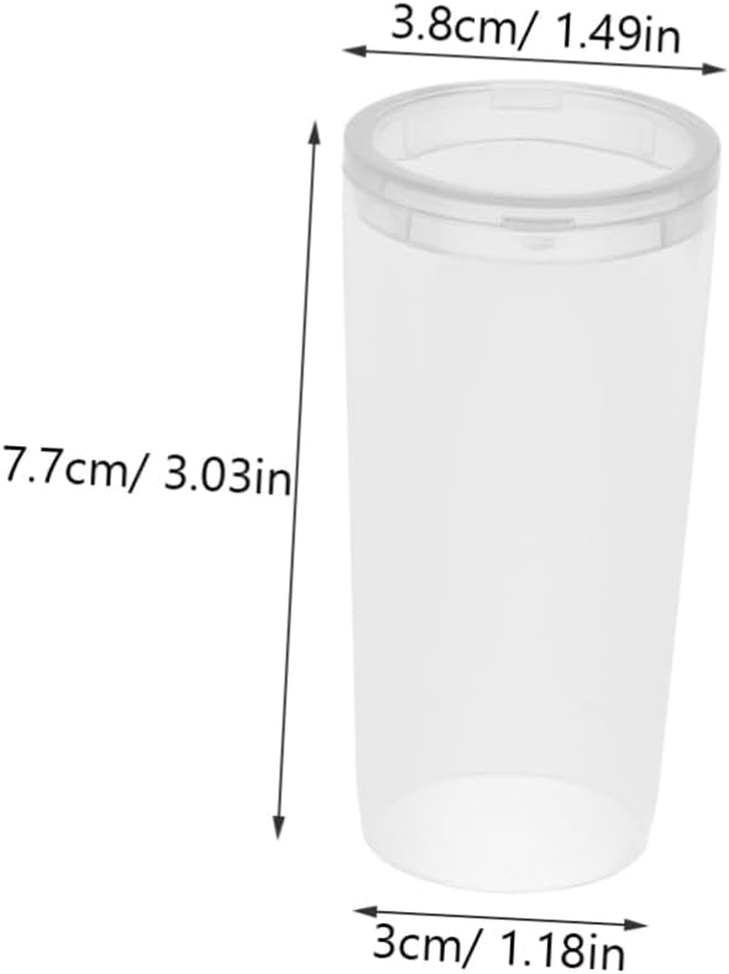 PACKOVE 10Pcs Transparent Makeup Brush Covers round Design Brush Protectors Versatile Holder for Cleanliness and Maintenance for Household and Art Tools image number 2