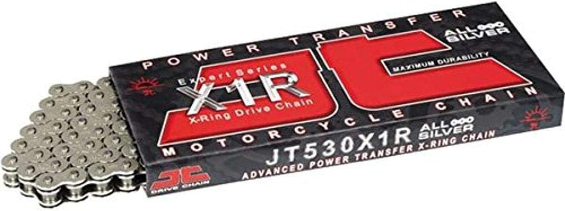 JT Sprockets JTC530X1RNN120RL 120 Link Nickel Heavy Duty X Ring Drive Chain (530X1R) image number 4