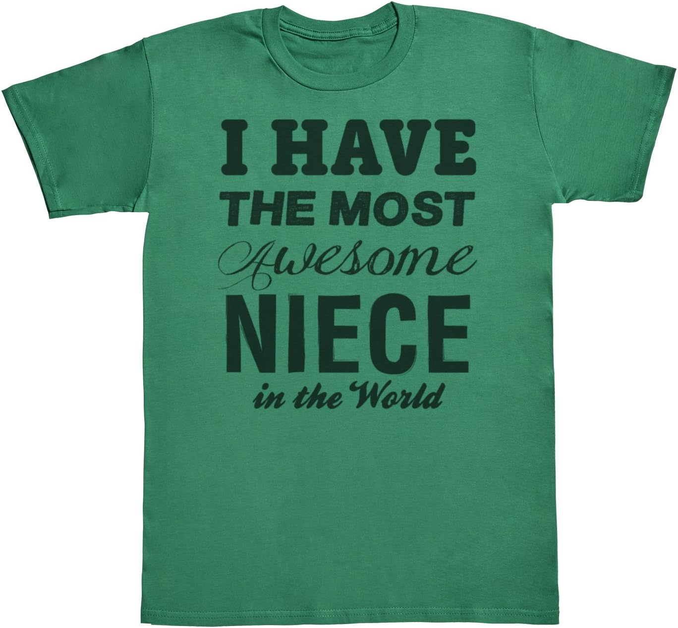 Zarlivia Clothing Awesome Niece - Matching Uncle Niece Gift Set - Mens T Shirt & Kid'S T Shirt - Green - Xx-Large & 11-12 Years image number 6