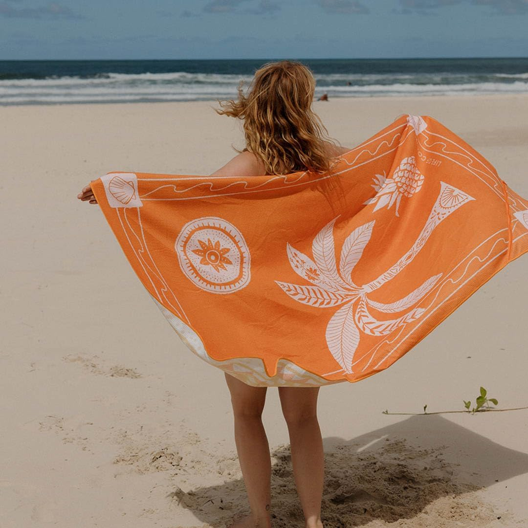 Sand Free Beach Towel | Balabac Sunflower | Quick Drying Reversible Design (Single) image number 4