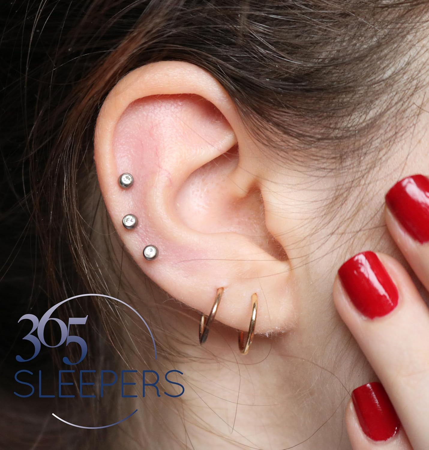 365 SLEEPERS 2 PCS 18G Titanium 6Mm 8Mm Internally Threaded Monroe Lip Ball Gem Labret Tragus Septum Nose Helix Rook Cartilage Earrings Body Piercing Jewellery image number 1