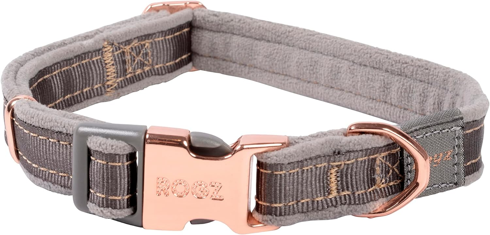 Rogz Classic Urban Dog Collar Grey Medium