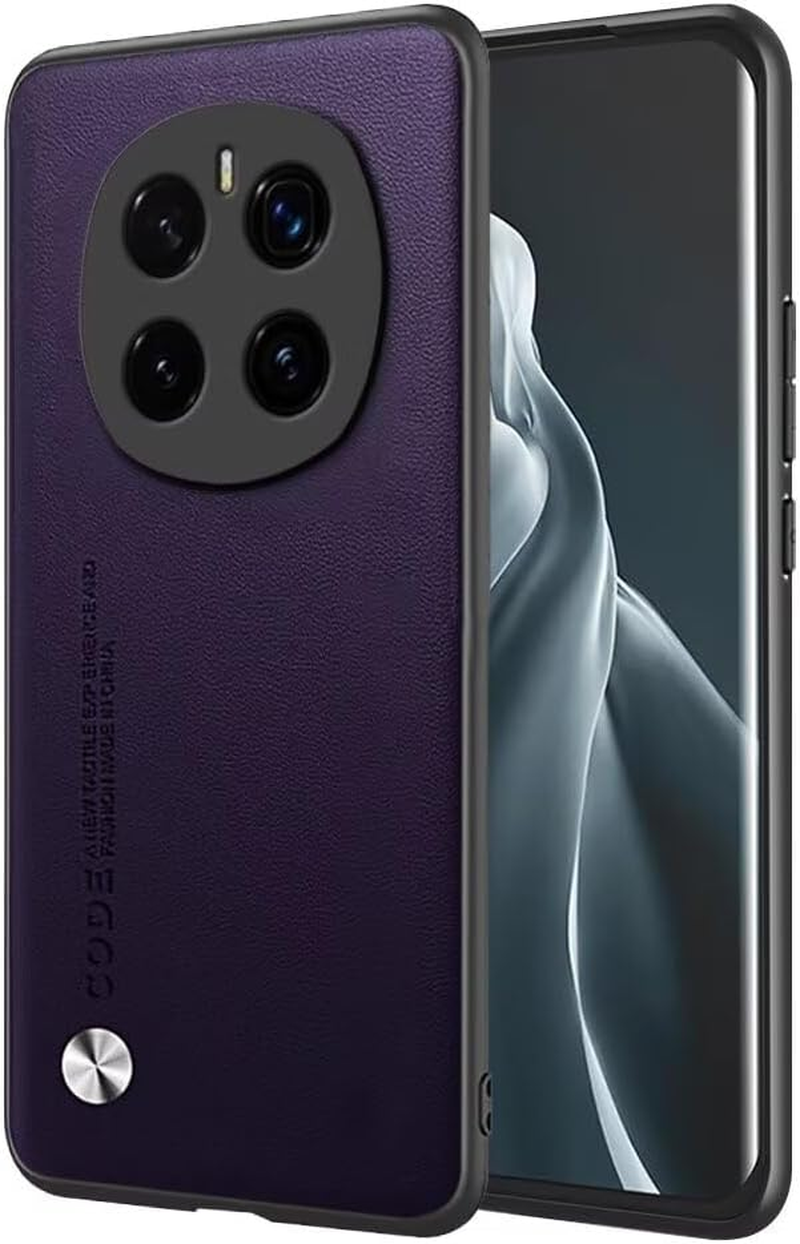 EASSGU Case for Smartphone, Compatible with Honor Magic7 RSR Porsche Design (6.8 Inches), Business Style Mobile Phone Case with PU Leather Back - White