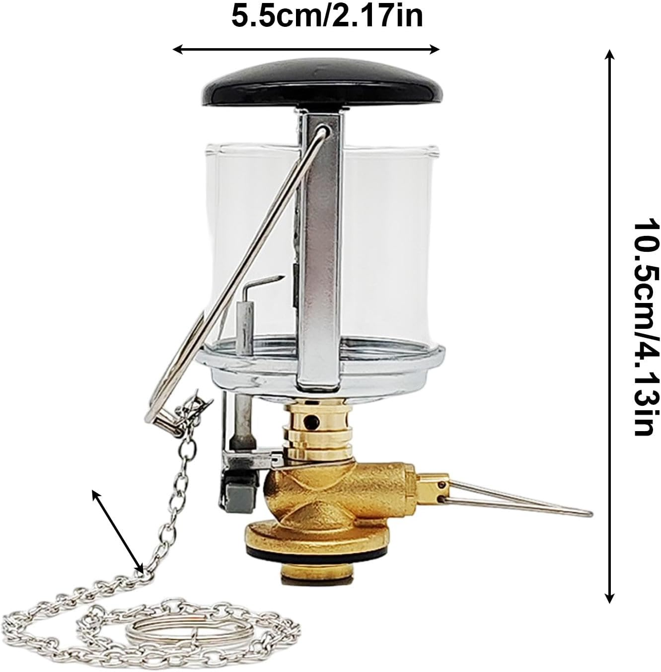 Petrol Lantern - Petrol Tent Lamp,Camping Equipment Supplies, Garden Glass Lamp Bright for Outdoor Fishing Picnic for Hiking image number 2
