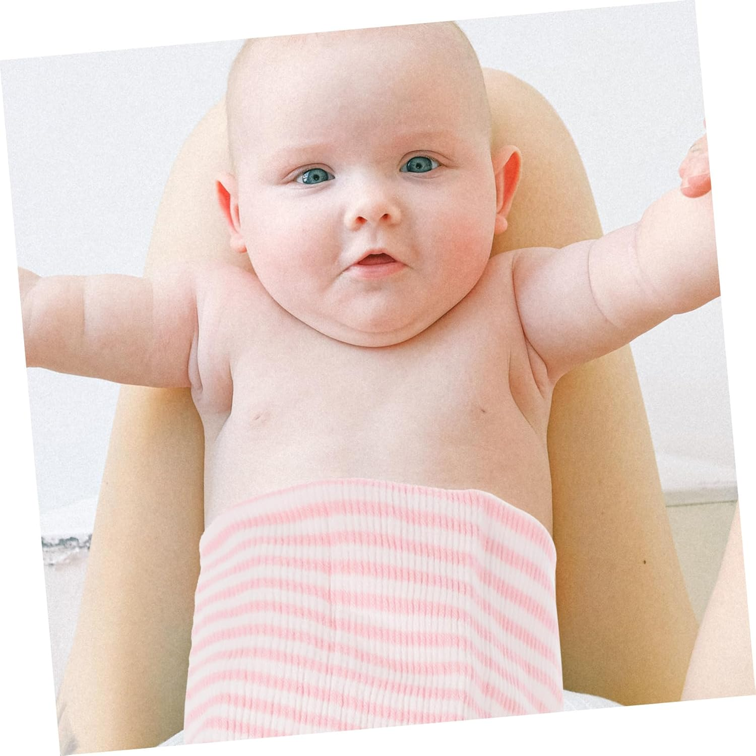 Cotton Belly Band for Newborns and Soft Breathable Belly Protector Seamless Stretch Design for Comfortable Abdomen Warmth and Navel Protection Pink Stripe