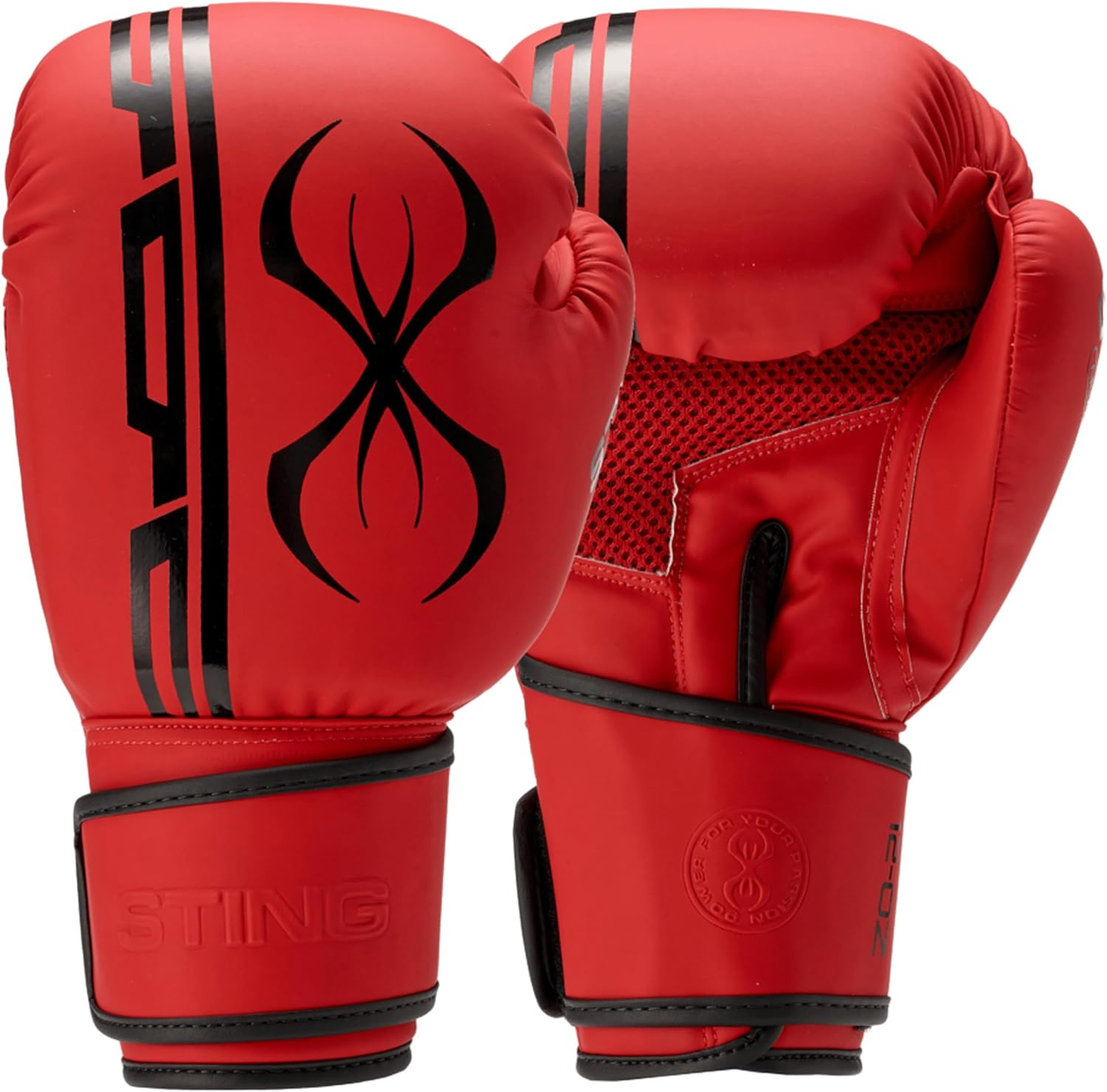 STING Armaplus Boxing Glove, Red/Black, 10Oz image number 3