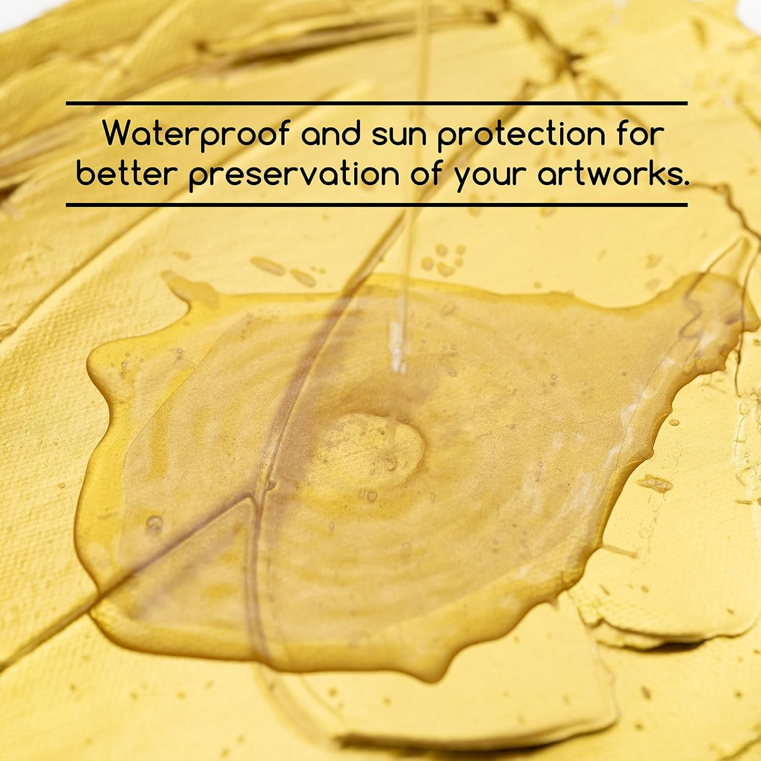 MEEDEN Metallic Gold Acrylic Paint: 1L Heavy Body Gold Paints for Painting on Canvas Crafts Wood Metal Plastic Wall Gift Wrapping - Silver image number 2