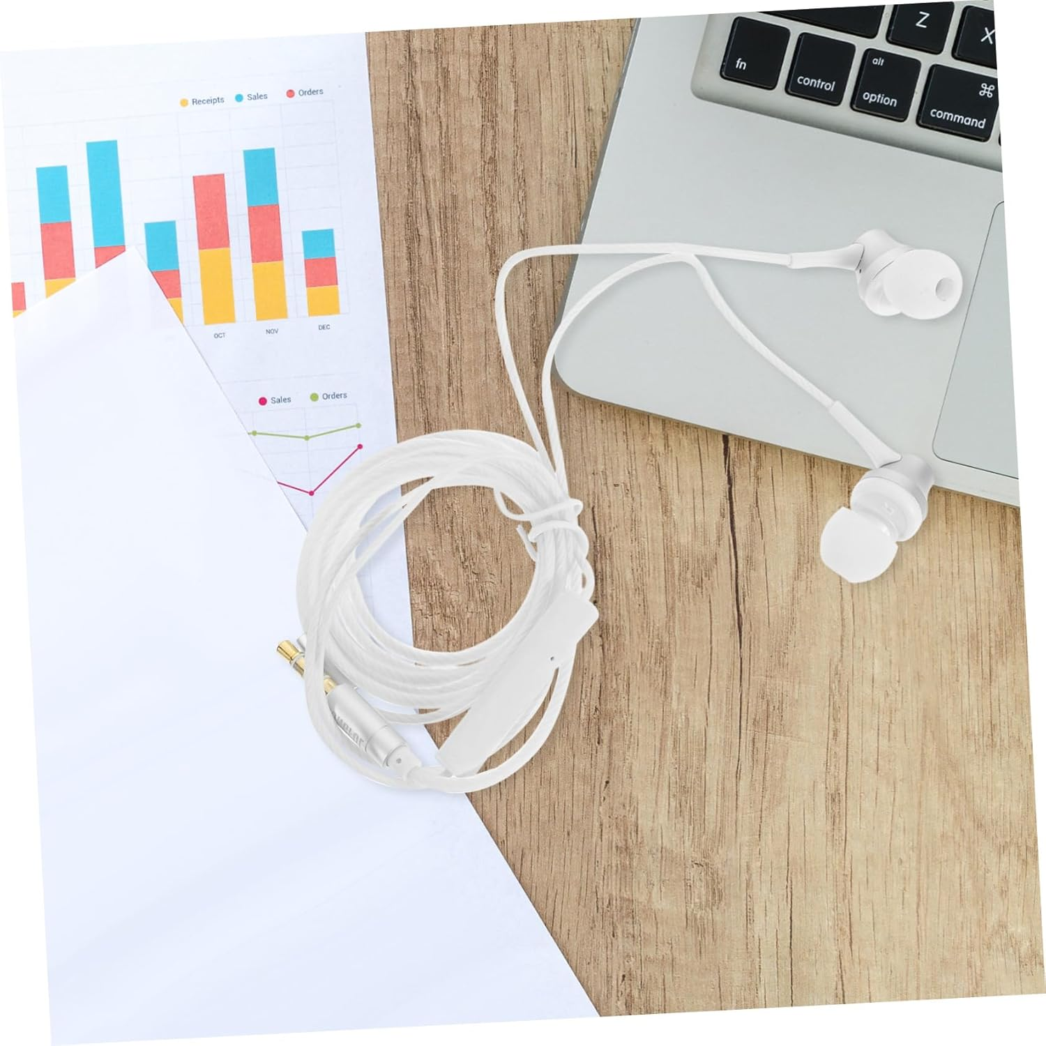 Sewroro -Ear Earphones with 3.5Mm Jack Wired Earbuds Headphones for Phone and Laptop Stereo Sound Compatible with Audio Devices Random Color image number 5