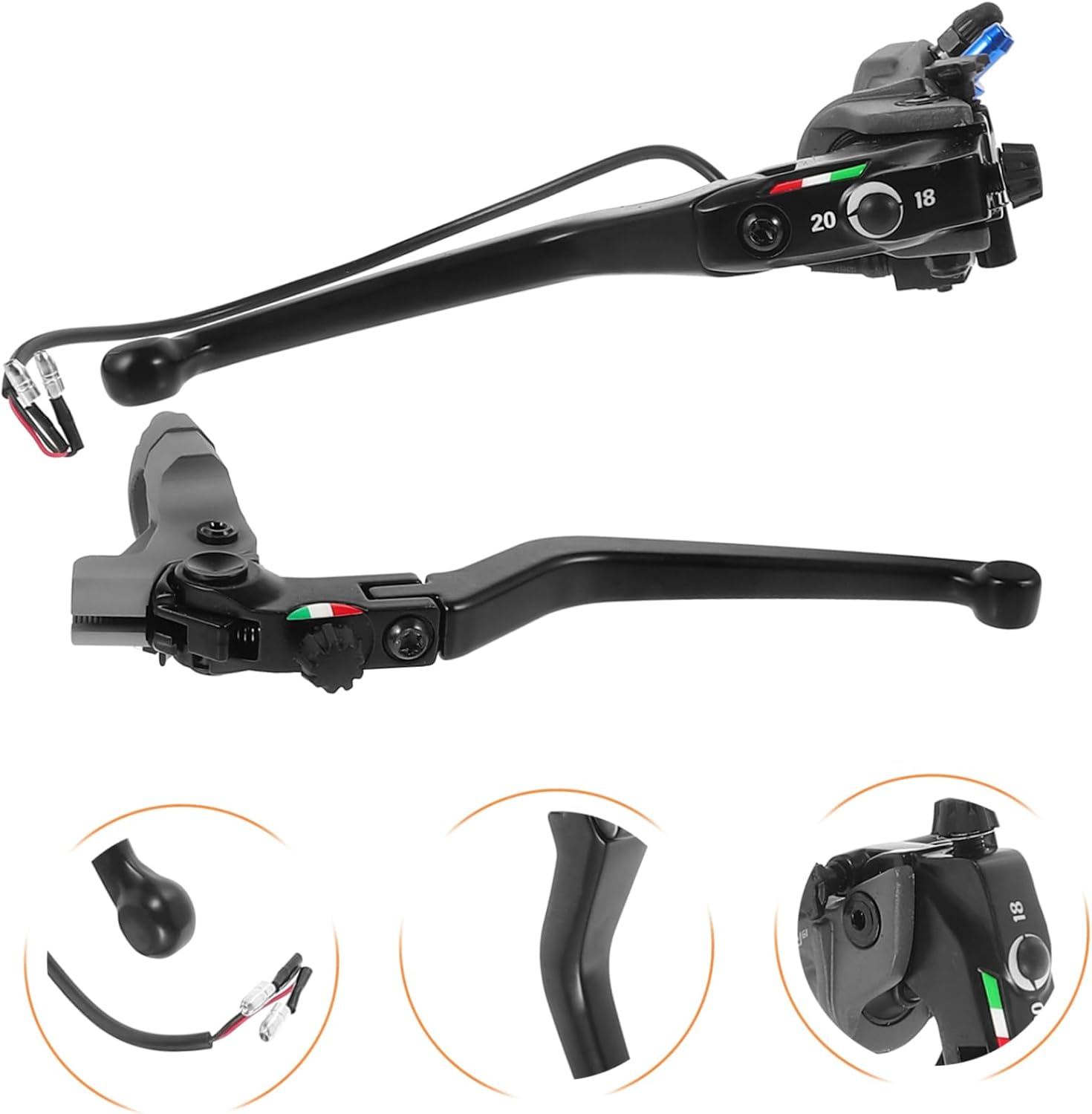 Kisangel Motorcycle Brake Hand Brake Lever CNC Hydraulic Clutch Left and Right Modification Parts for Motorcycle image number 3