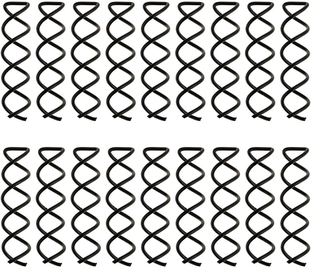 AOEVUIR Spiral Hair Clip Black Hair Styling Spiral Pin for DIY Hair Style Pack of 20 image number 2