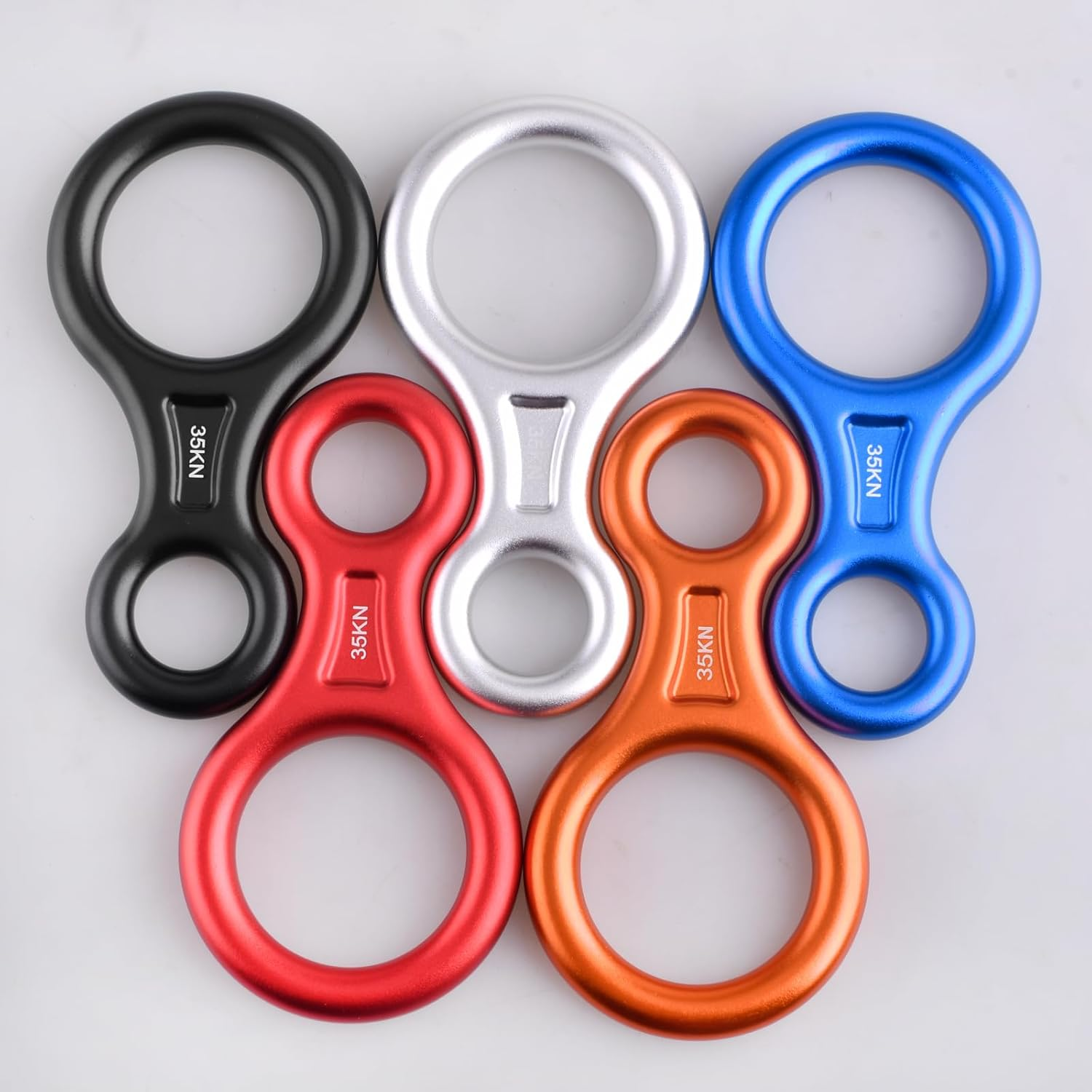 TRIWONDER 35KN Aluminum Climb Figure 8 Descender Rigging Plate Rappel Gear Downhill Equipment Heavy Duty - 01 Blue - 35Kn image number 7