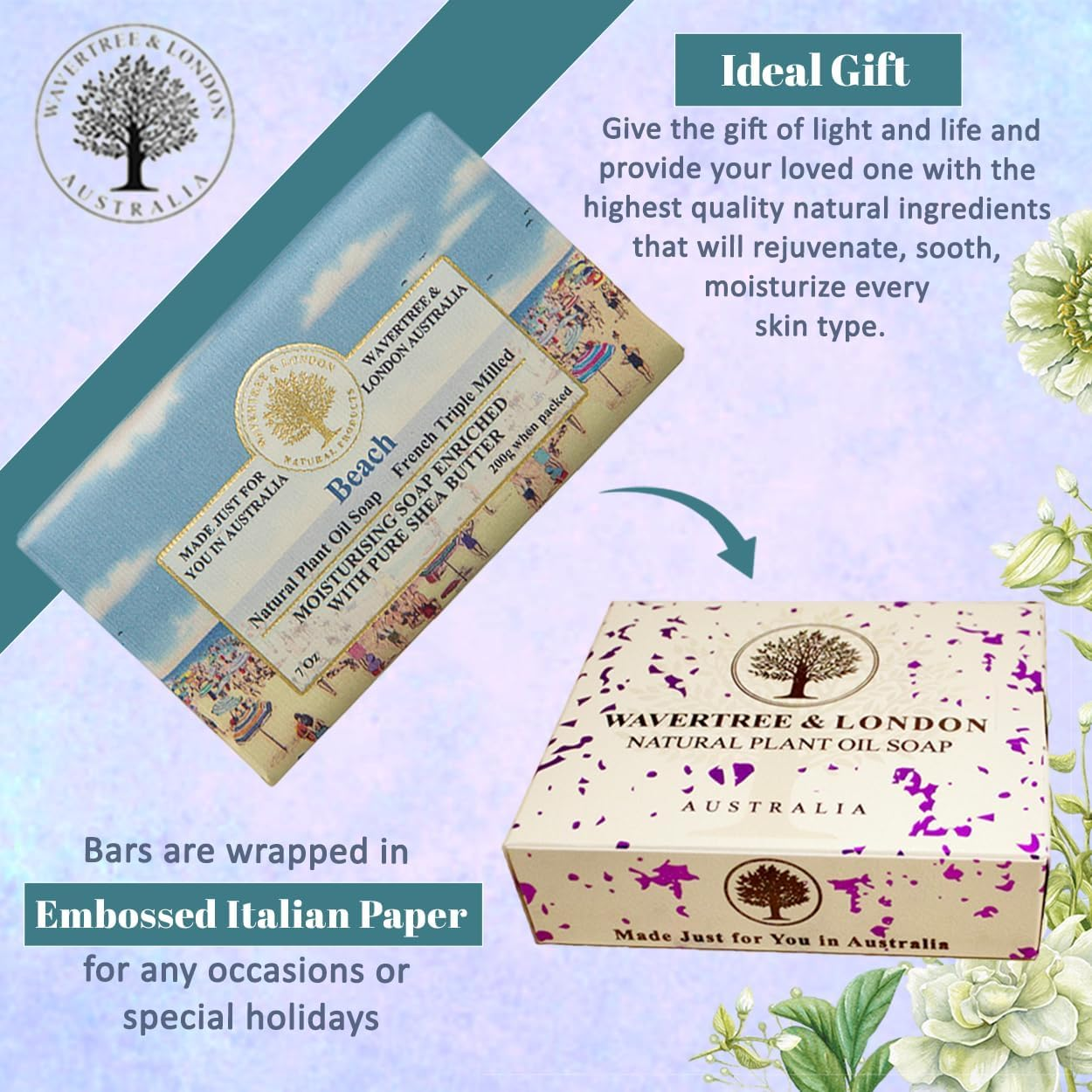 Wavertree and London Beach Soap Bar 200 G image number 5