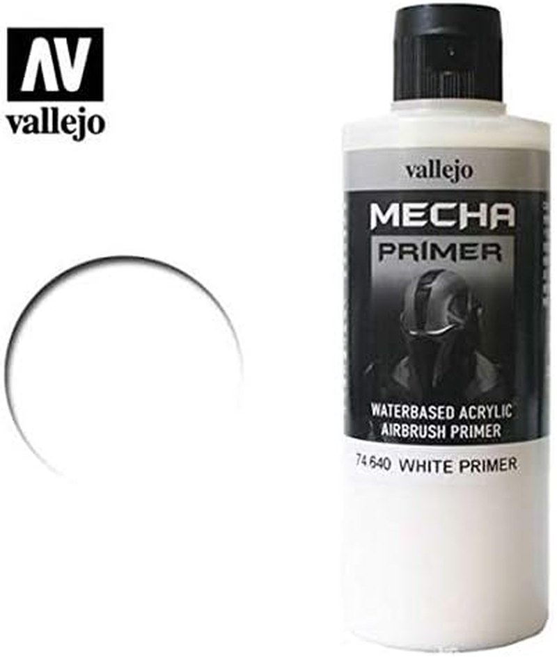 Vallejo Tabletop Supplies Mocha Colour White Primer 60Ml Modelling Kit image number 2
