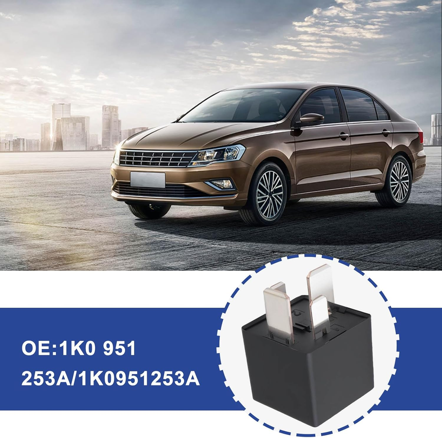 Be in Your Mind 1Pc Automotive Relay 460 Normally Open Contact Relay 4Pin Multifunction Relay 1K0 951 253A 1K0951253A Compatible with VW Compatible with Audi 12V image number 2