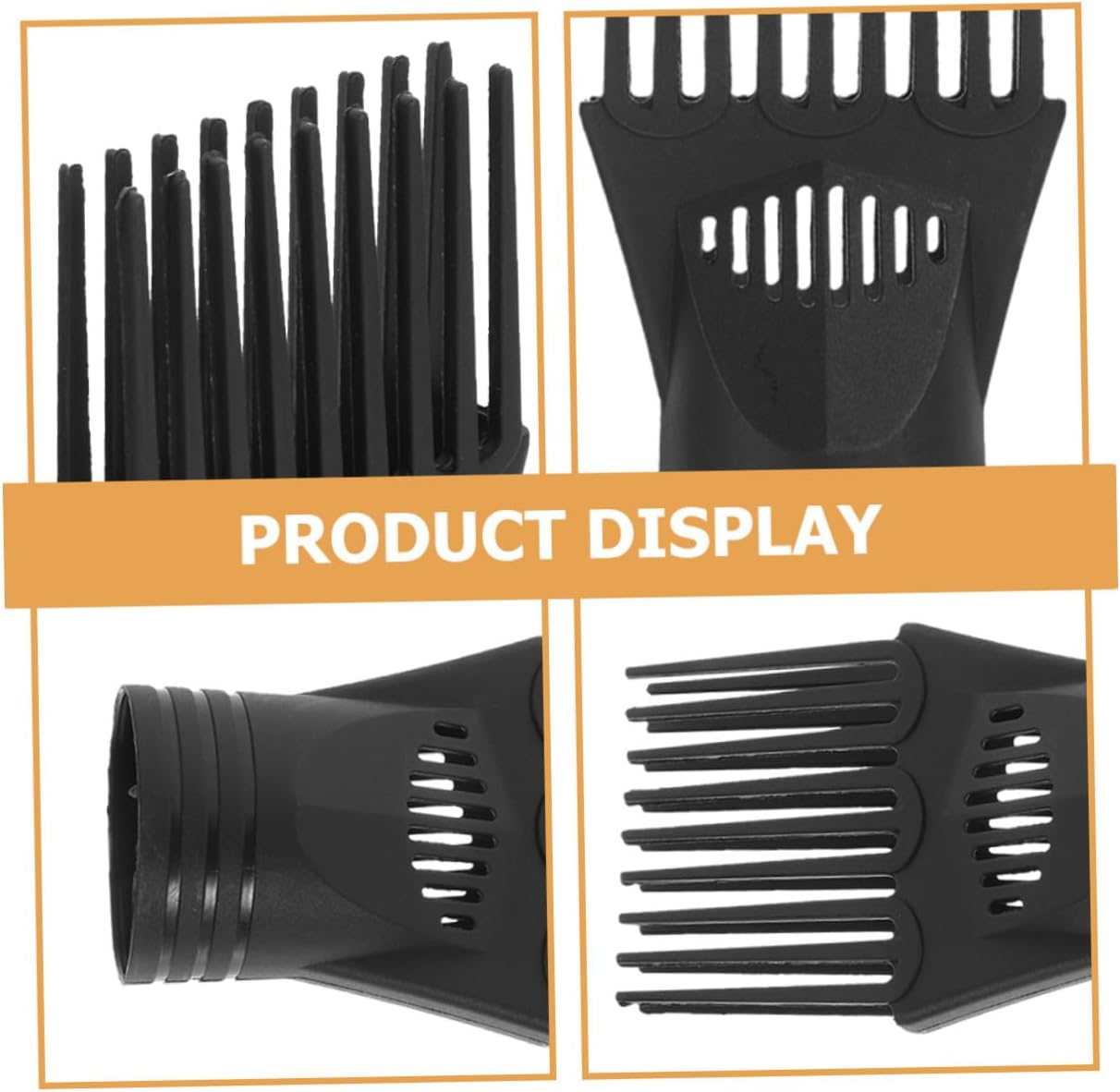 HAMPPLIES 10Pcs Hair Dryer Nozzle Attachment Reusable Plastic Hair Styling Comb Replacement for Blow Dryers Suitable for Home and Salon Use image number 3