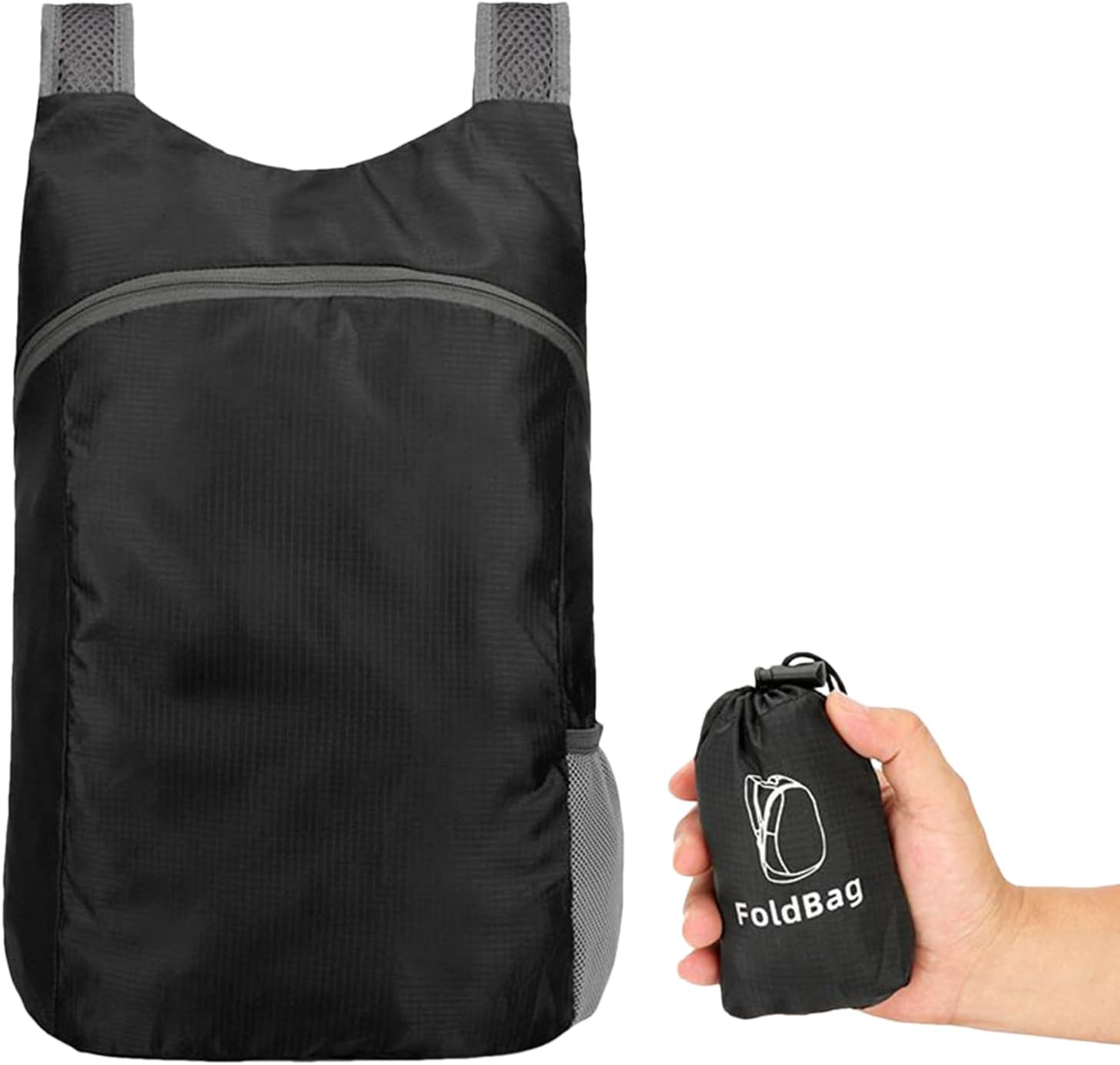 Ultra-Lightweight Foldable Backpack, Portable Foldable Outdoor Bag, Weighing 80G, for Hiking, Camping, Travel, Shopping, Cycling, Fitness, Fishing