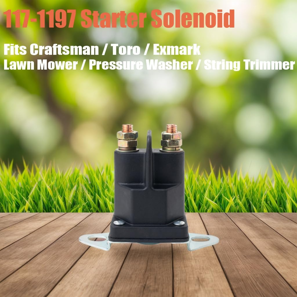 Annolai 117-1197 Solenoid 12V for Toro Timecutter Ss5000 Z4200 Ss4225 Ss4235 Parts 4 Terminal 12 Volt Solenoid for Toro 1-513075 E513075 Z 74629 74209 74360 74410 74616 74625 Timecutter EXMARK 513075 image number 3