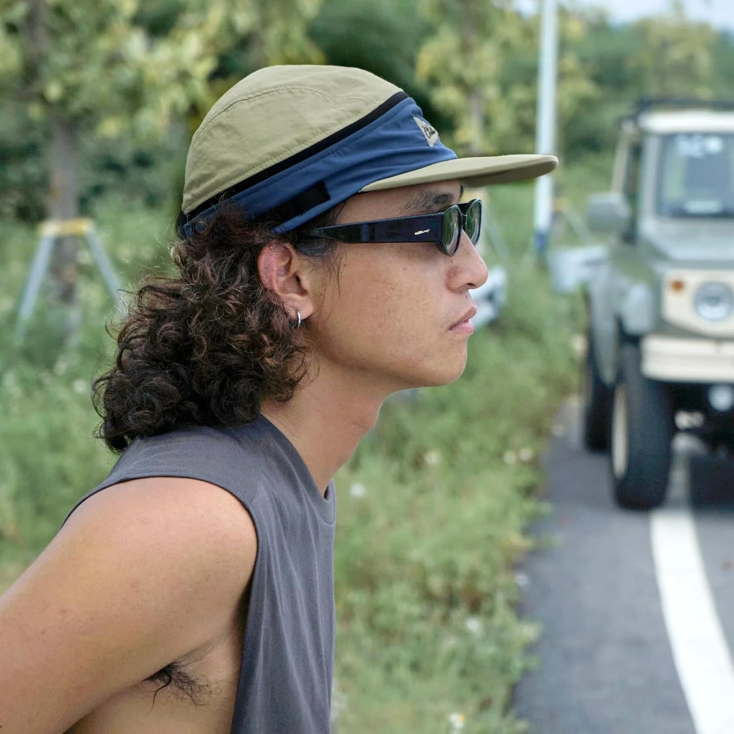 Vintage American Sports Quick-Dry Water-Repellent Cap with Detachable Two-Way Wear: Baseball & Sky Cap for Outdoor Surfing - Versatile, Stylish