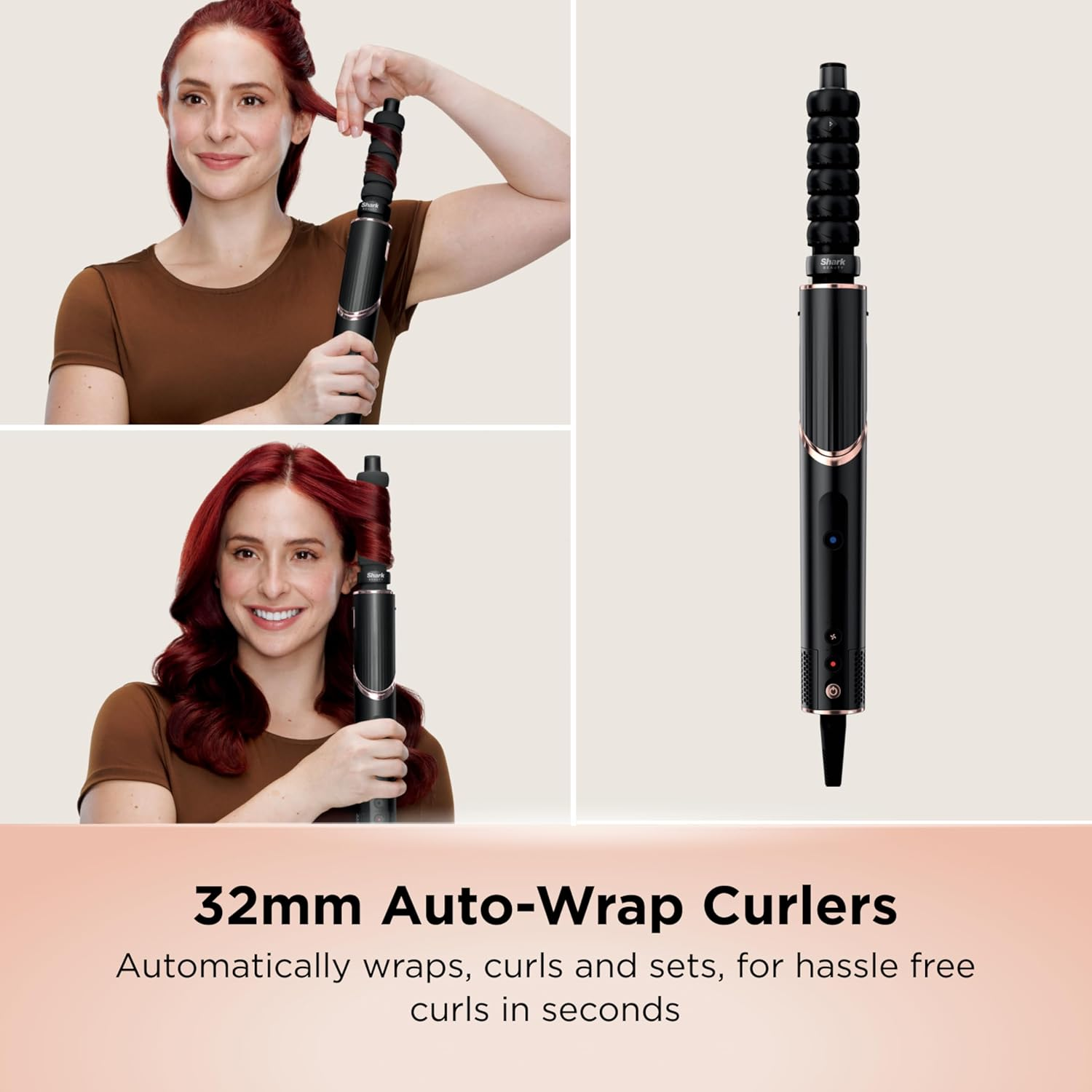 Shark Flexstyle 2-In-1 Professional Hair Dryer & Styling System, 4 Attachments, 4 Heat and 3 Airflow Settings, Heat Damage Protection, Lightweight 700G, HD421ANZ, Black image number 3