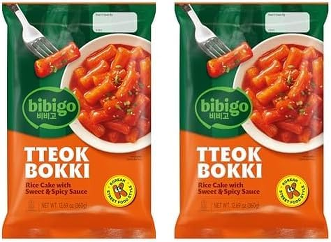 CJ Bibigo Tteokbokki Rice Cake with Sweet and Spicy Sauce 360 G