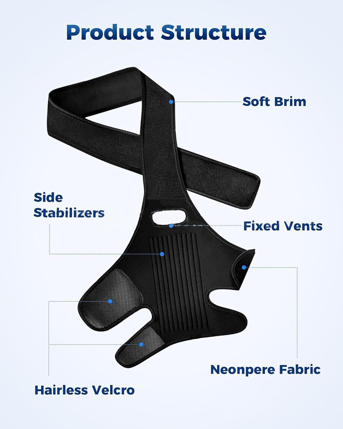 New Dog Knee Brace Ligament Tear Protection Rehabilitation Belt with Ten Bones (Black, L) image number 1