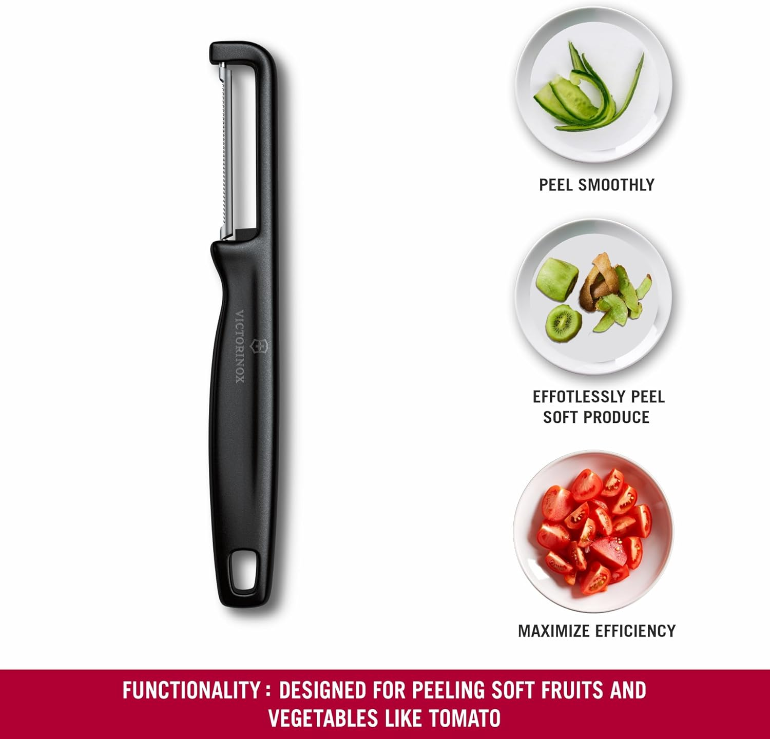 Vict. Iota Saw Double Edge Peeler, Black(7.6075) image number 6