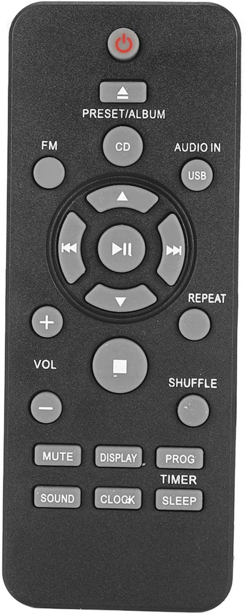 Generic Replacement BTM2280 BTM2310 Remote Control Stable and Sensitive Remote for Hifi CD Combination, Easy to Use for Home Entertainment System image number 1