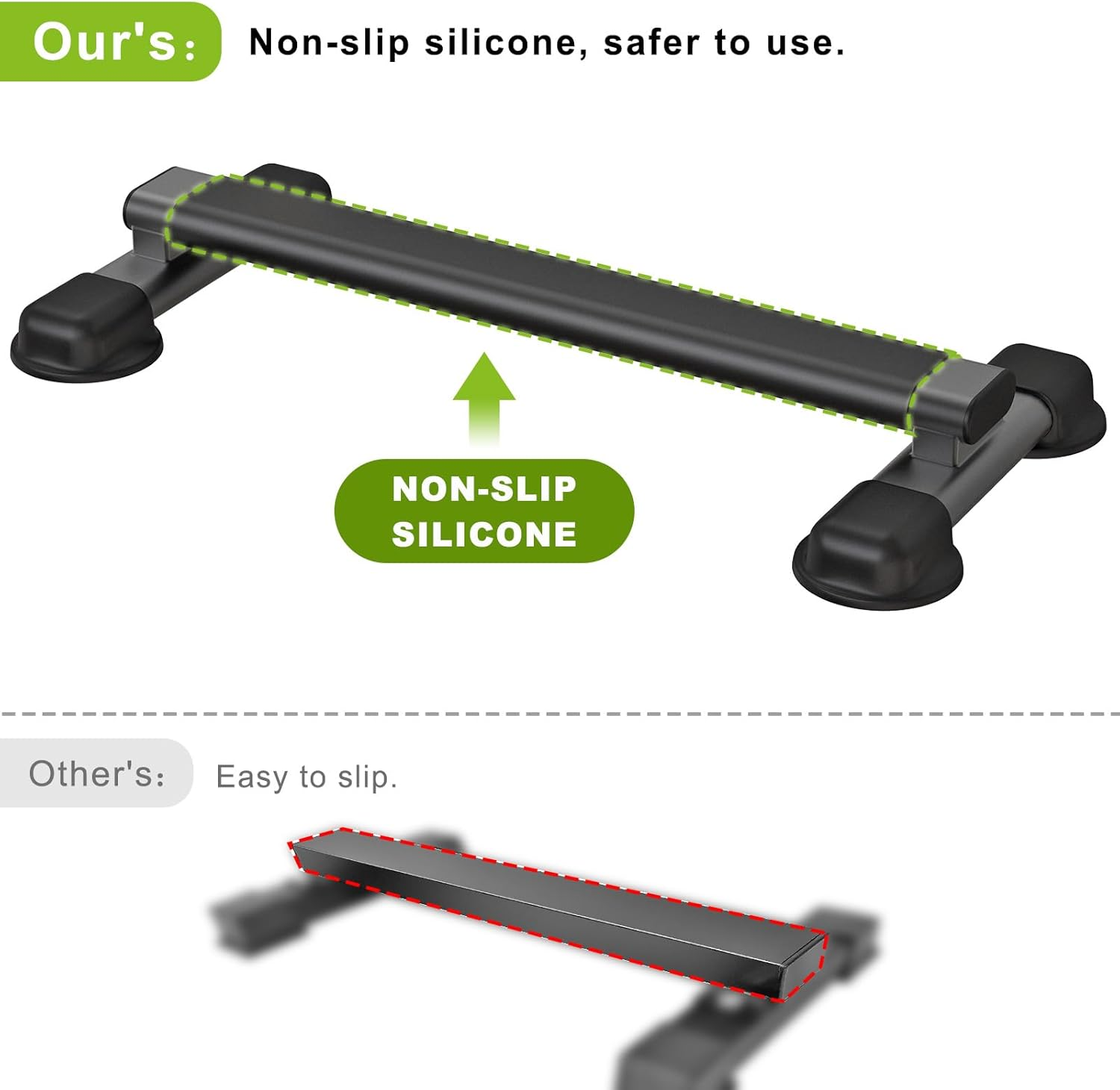 Kipika Versatile Calf Lift Bar, Heavy Duty Steel Calf Lifting Machine for Home Gym, Non-Slip Design, Perfect for Calf Lifts, Squats, Foot Stretches and Dipping Exercises, Supports image number 4