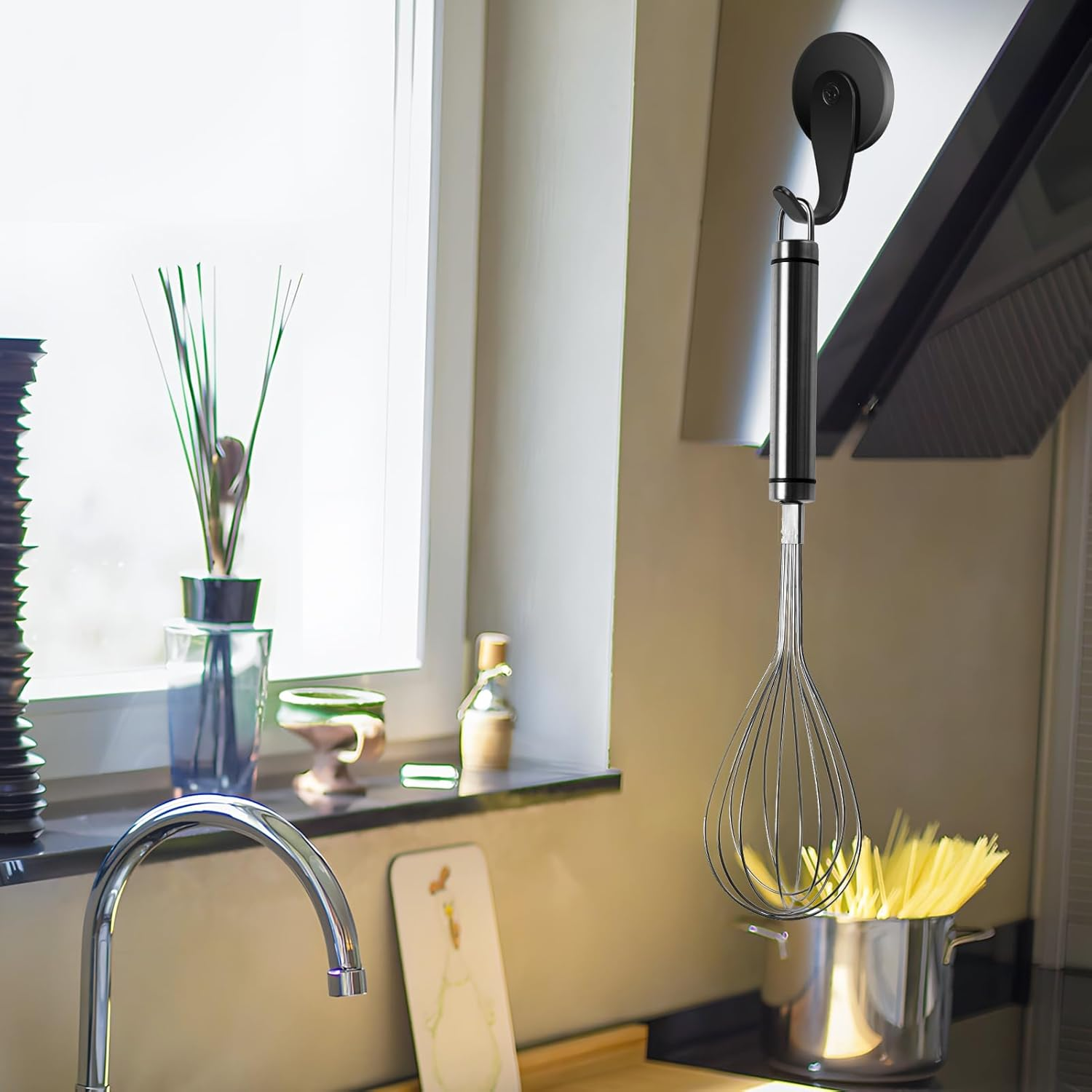 FYY Magnetic Wreath Hanger - 2 Pack Heavy Duty Magnets with Hook for Refrigerator, Christmas Decoration Magnetic Hooks for Metal Front Door, Cruise Hook Hanger for Hanging Cabins Grill Coat Pattern 2