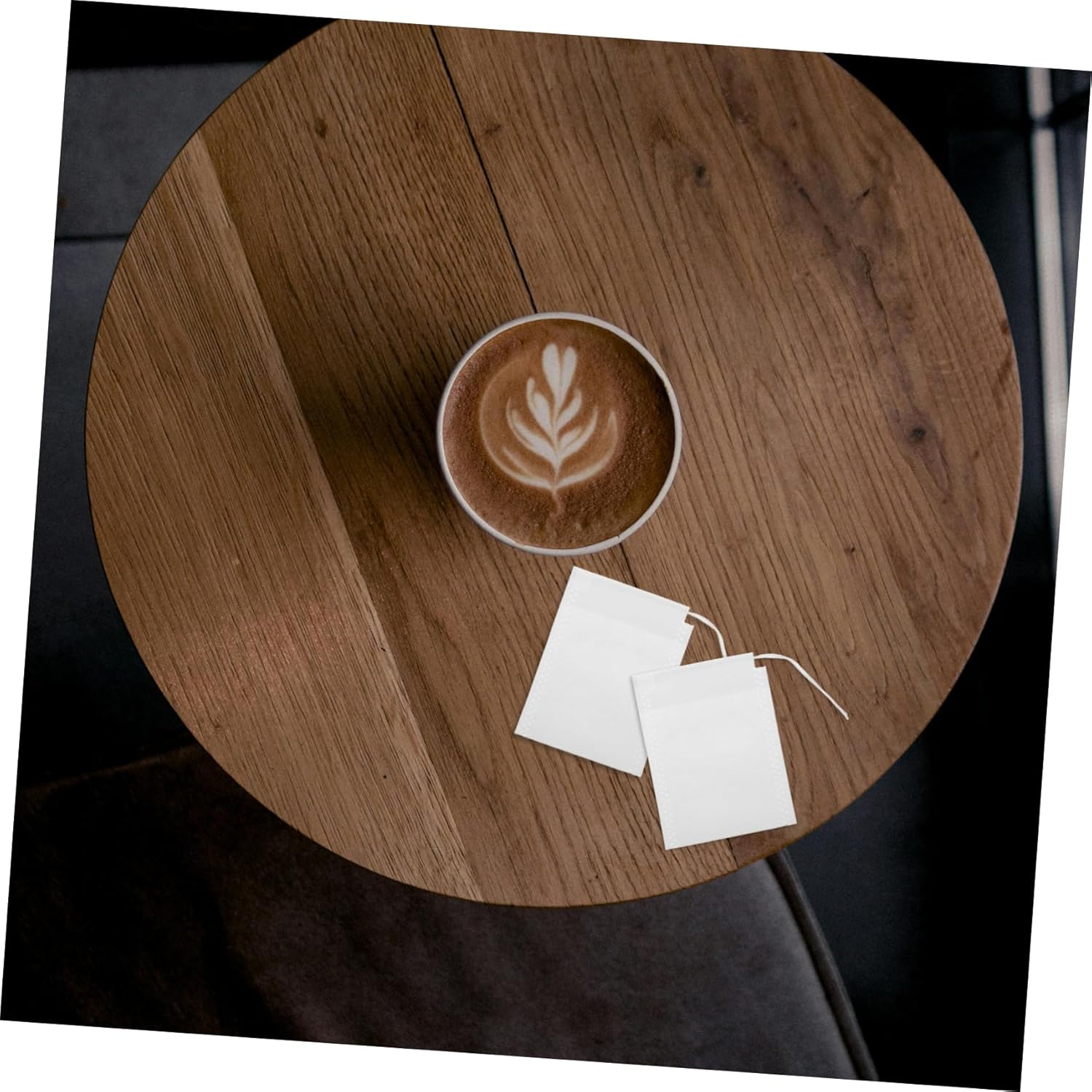 Minkissy 100Pcs Loose Tea Filter Bags Green Tea Sachets Drawstring Paper Filters image number 5