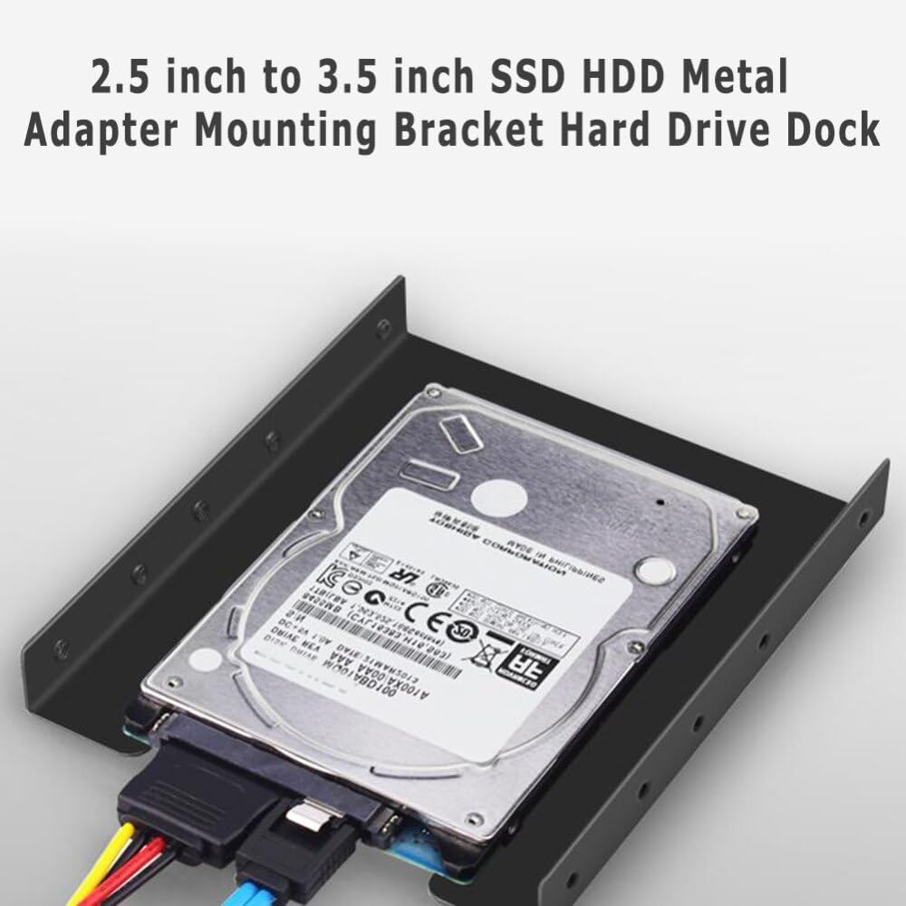 2.5 Inch to 3.5 Inch SSD HDD Adapter Rack Hard Drive SSD Mounting Bracket image number 2