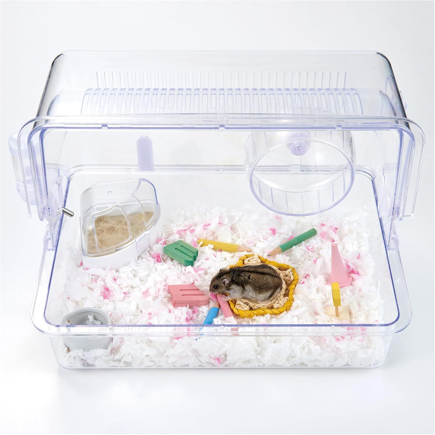 Minimal Land Hamster Carnival, Biting Wood Pencils, Set of 4 X 3, Natural Wood Bite for Hamsters, Stress Relief, Prevents Teeth Stretch image number 5