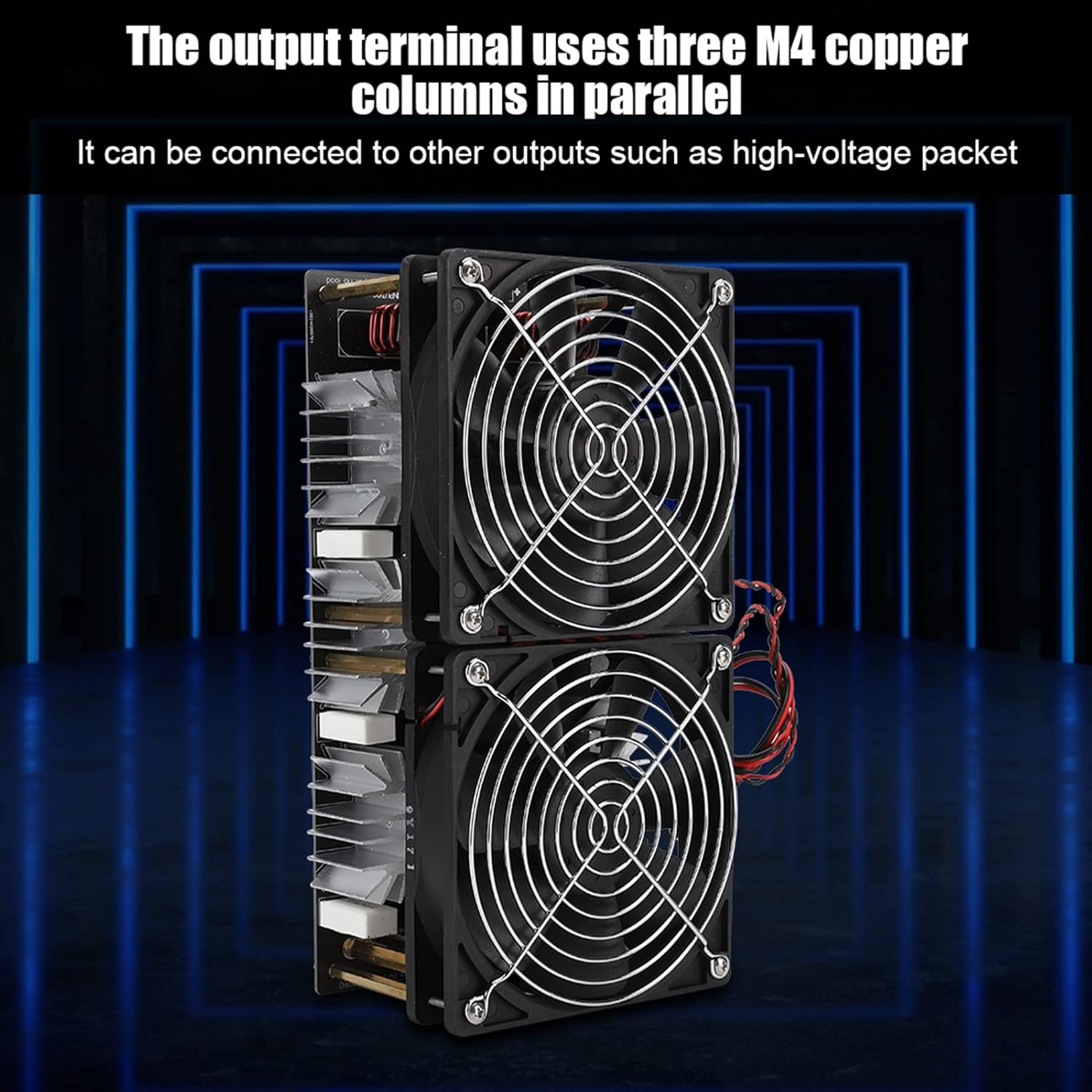 12V-48V 2500W High Frequency Induction Heater, ZVS Induction Heater, Heating PCB Board Module with Copper Ring, Low Voltage Induction Heating Board Module for DIY Players image number 5