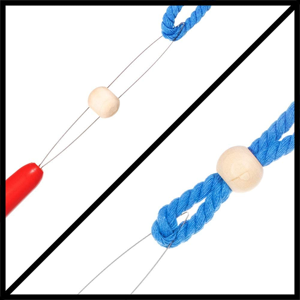 Ez Beader Plastic Beading Tool - Makes Stringing Beads Effortless, Red image number 1