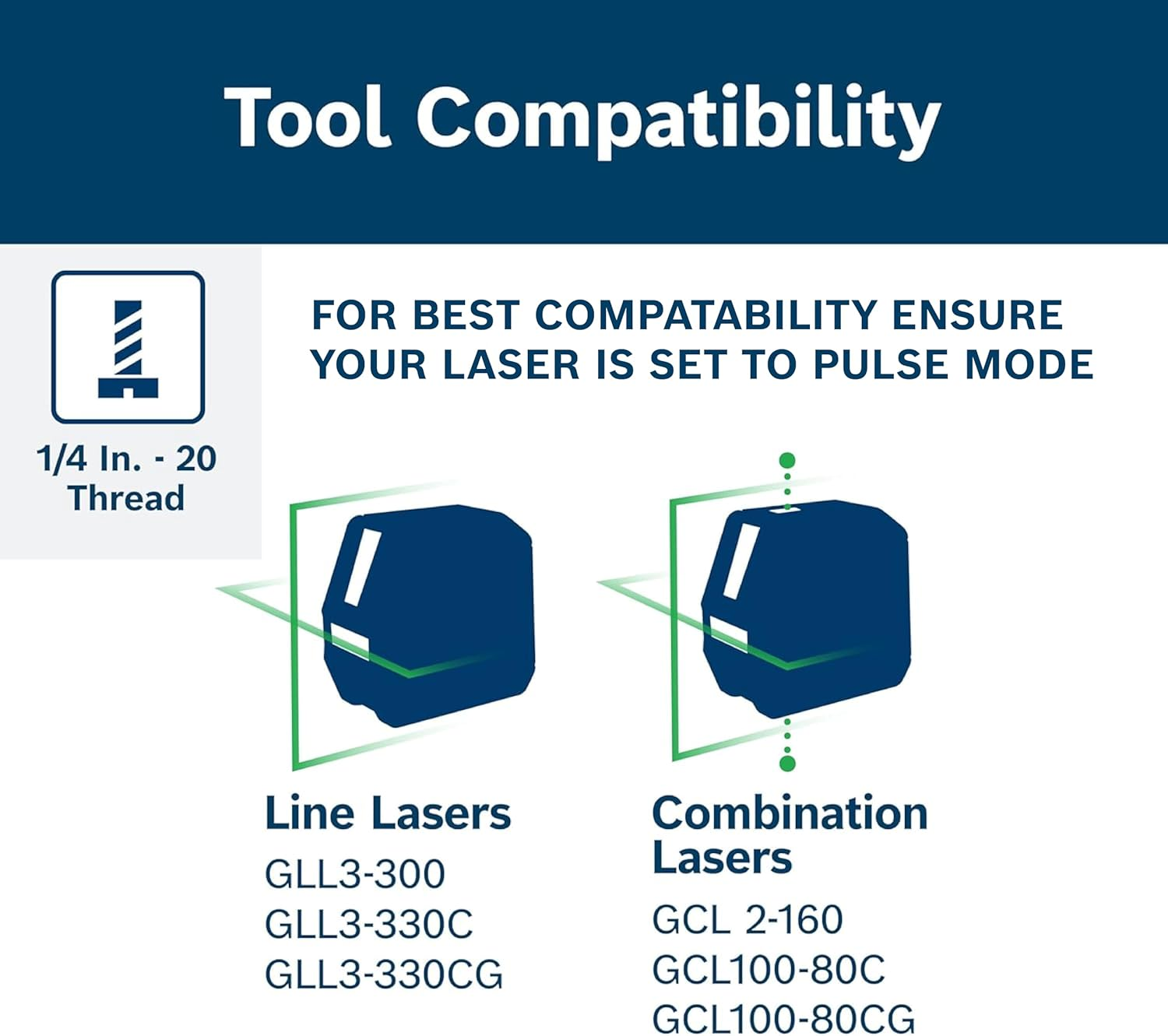 BOSCH LR8 165 Ft. Red and Green-Beam Line Laser Receiver, Includes Mounting Bracket, 2 AA Batteries, & Belt Pouch image number 6