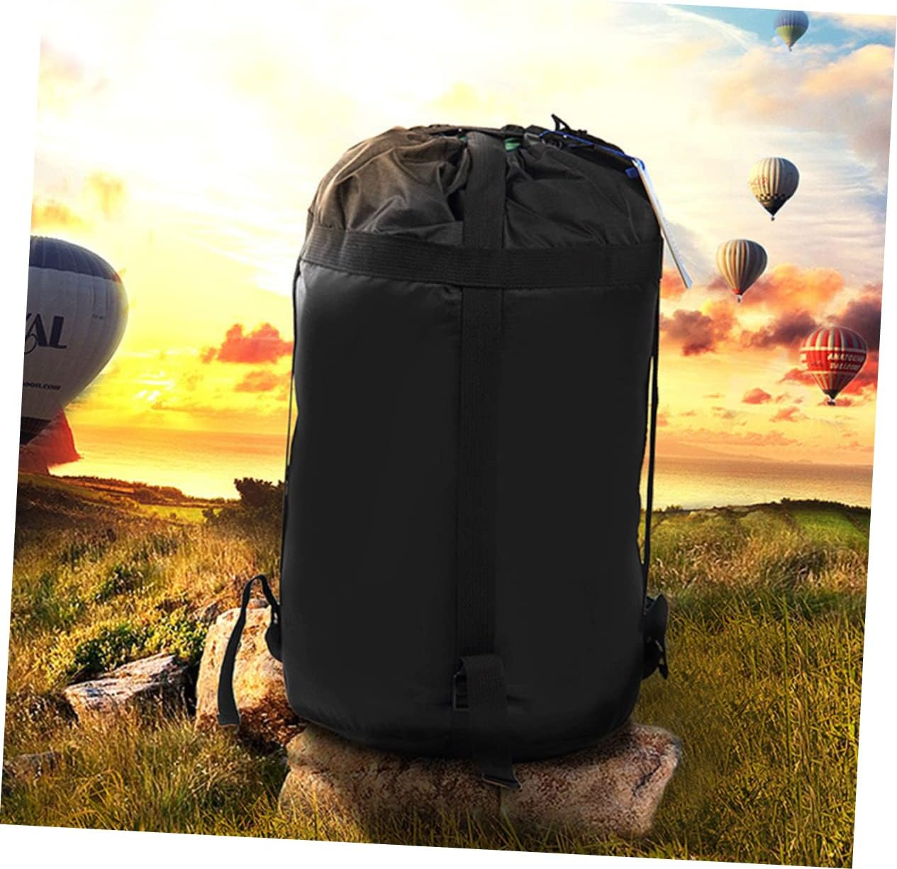 BRIGHTFUFU 2Pcs Quilts Compression Bags Small Organizer with Straps for Camping Hiking Backpacking Outdoor Storage image number 5