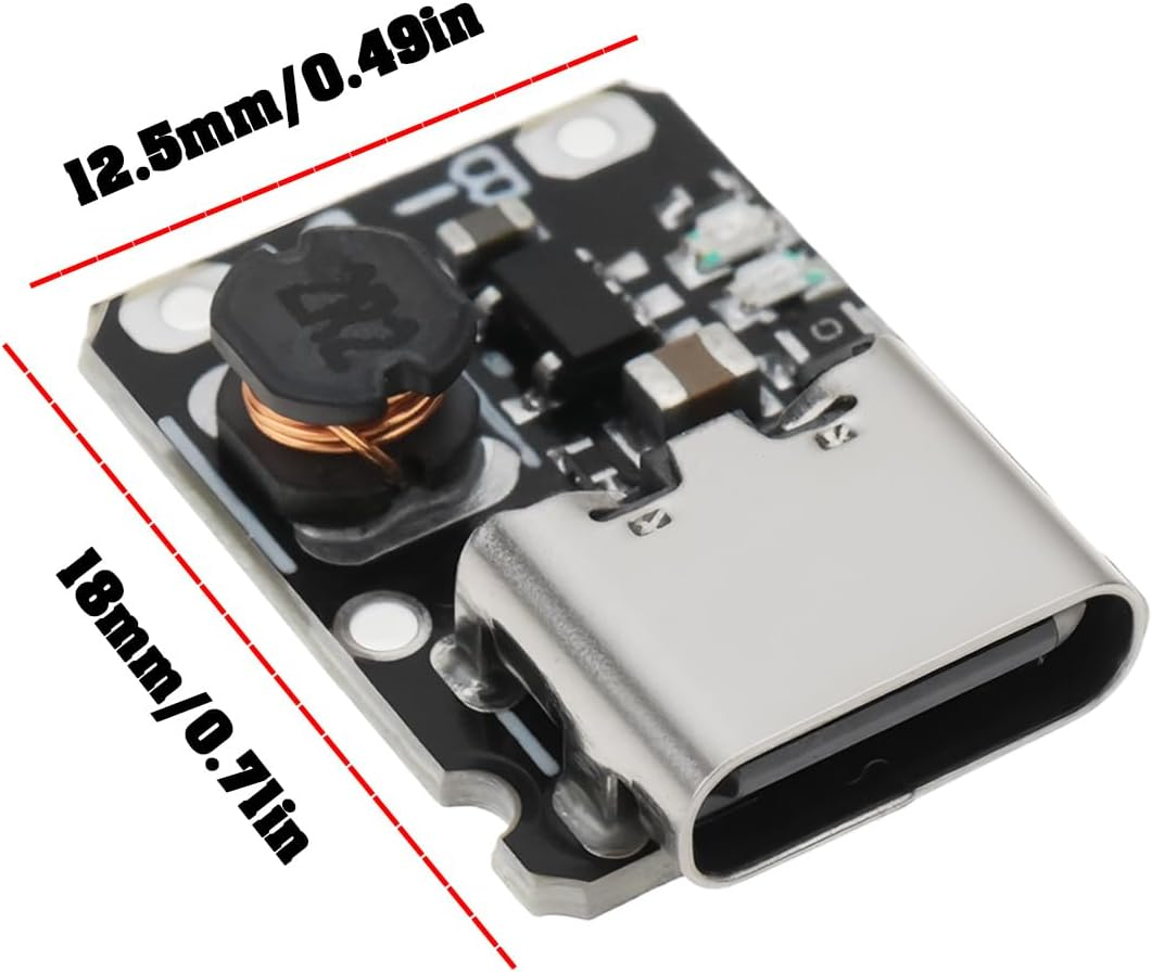 SING F LTD 4Pcs USB Type C 5V 2A Charging and Discharge Module for 3.7V 18650 Battery image number 6