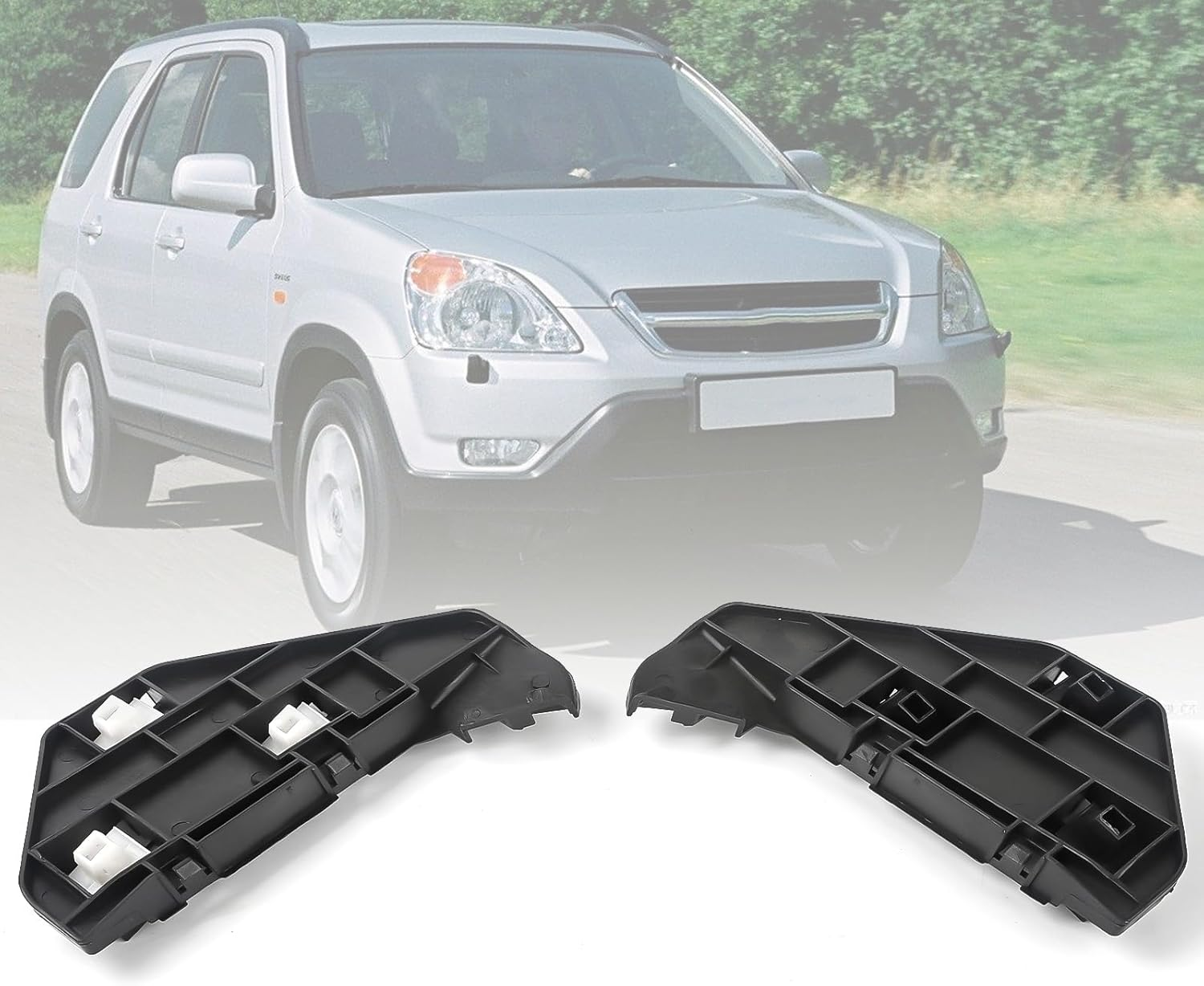 Front Bumper Bracket Retainer Support Compatible with 2002-2006 Honda CRV 71193-S9A-000 71198-S9A-000,Left and Right Side Front Bumper Retainer Brackets, 2 PCS image number 5