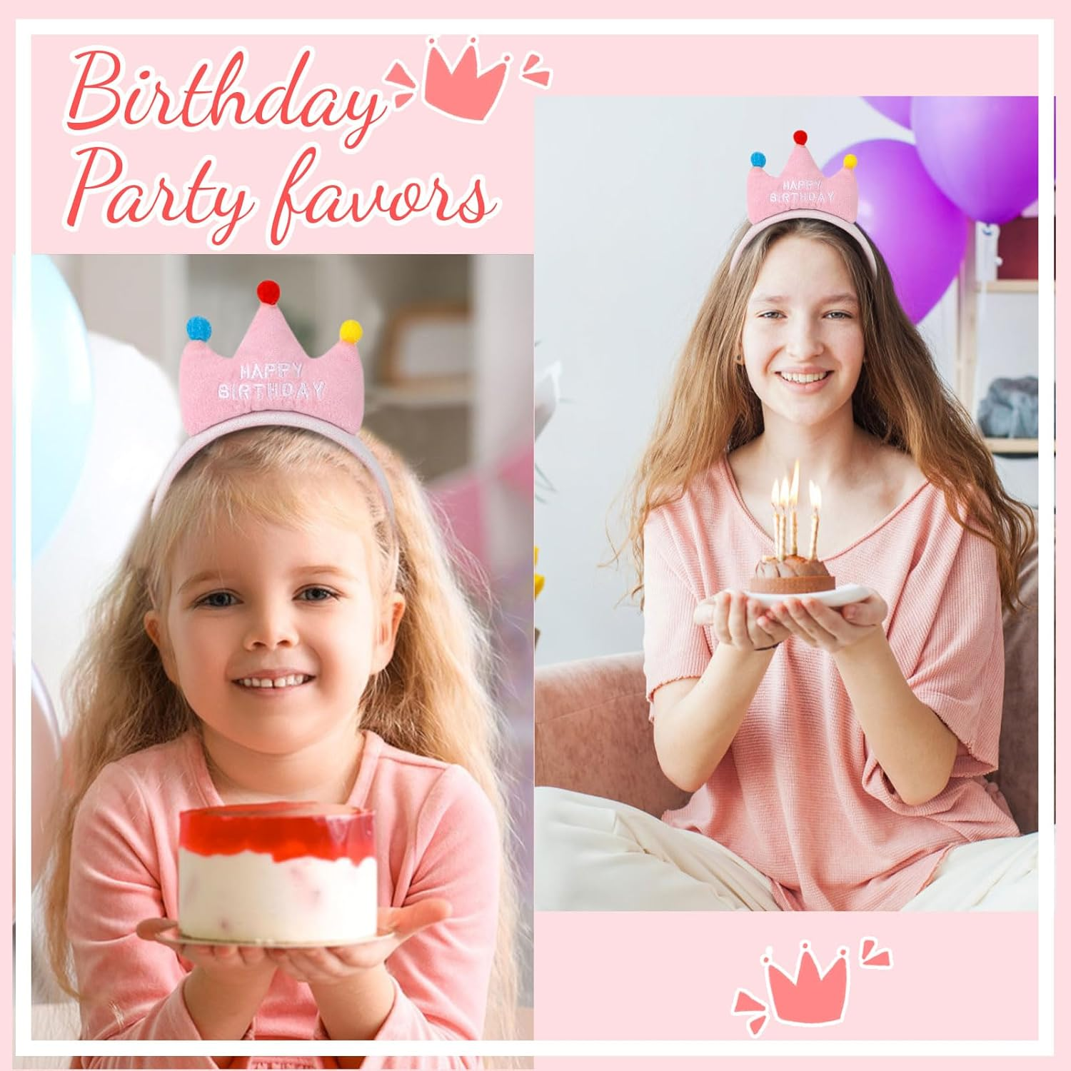 Birthday Headband, Happy Birthday Crown, Birthday Decorations for Women Girls, Birthday Gifts for Women, Birthday Hair Accessories image number 1