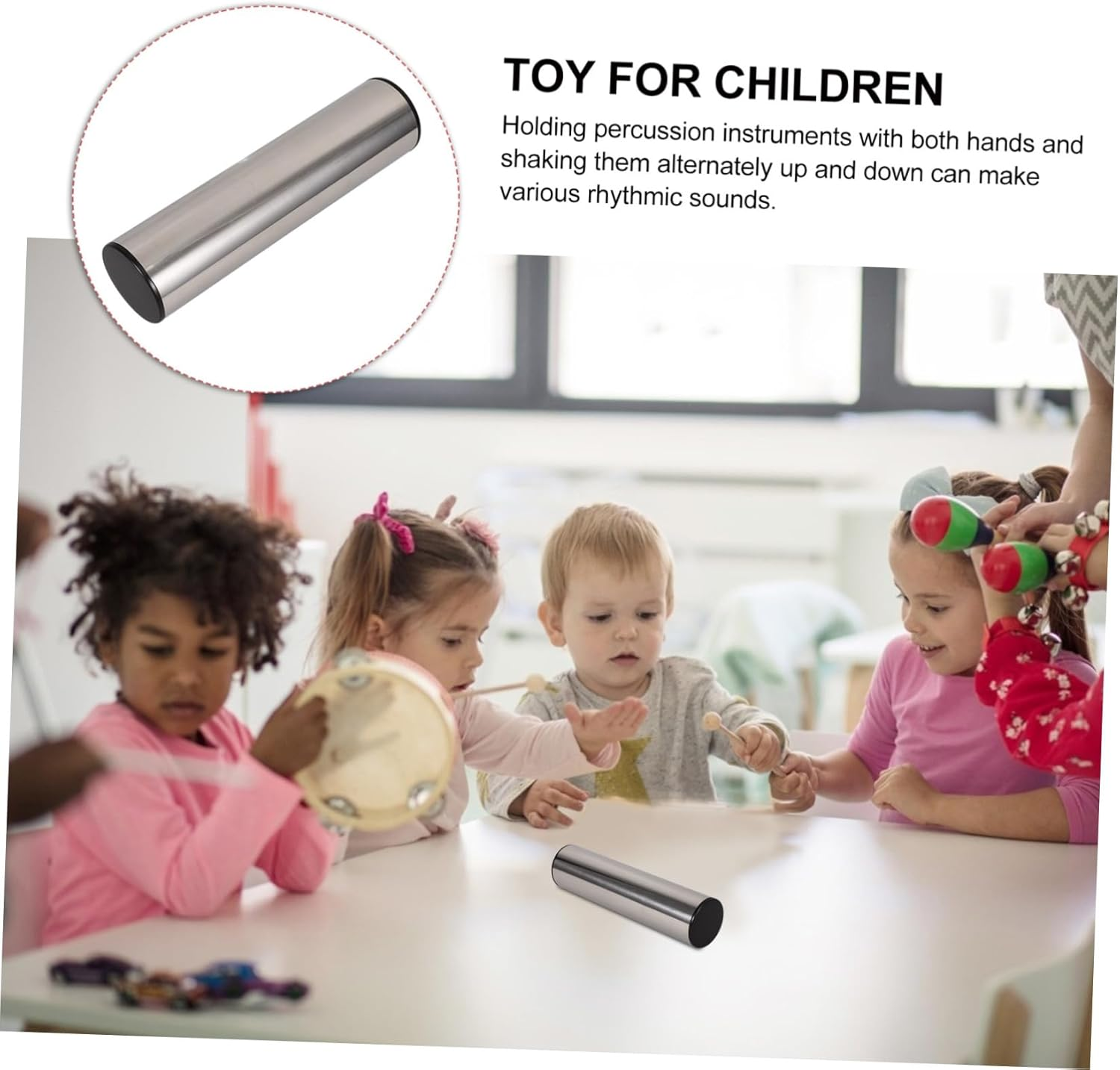 YARNOW Multi-Functional Sand Hammer Musical Instrument Lightweight Portable Sand Shaker for Musical Creative Rhythm Playdates and Family Gatherings image number 1