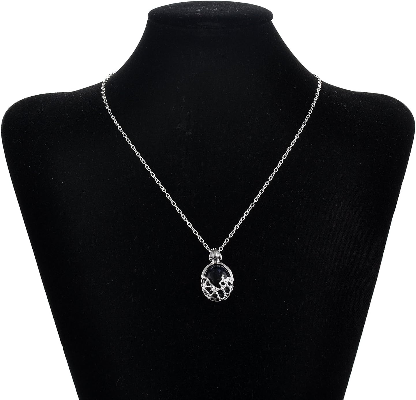 2 Pcs Vampire Diaries Necklaces Set Elena Cameo Katherine Necklace Costume Jewelry, Metal, No Gemstone image number 3