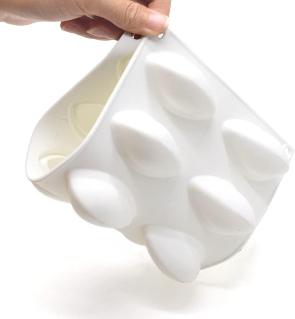 XKONG Quenelle Silicone Moulds, Shell Cake Mould, Quenelle Mould French Dessert Mousse Silicone White Pastry Mould Baking Non-Stick Decoration Bakeware image number 2