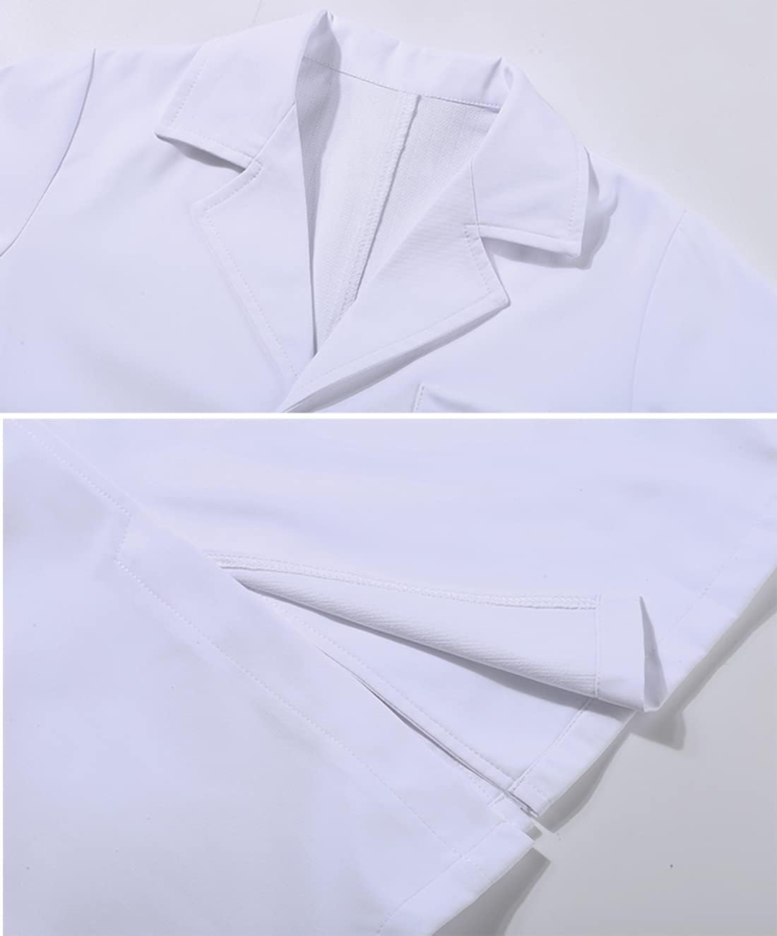 TOGROP 4Pcs Doctor Scientist Lab Costume for Kids Role Play Thick White Coat Birthday Party Gift 2-12 Years image number 1