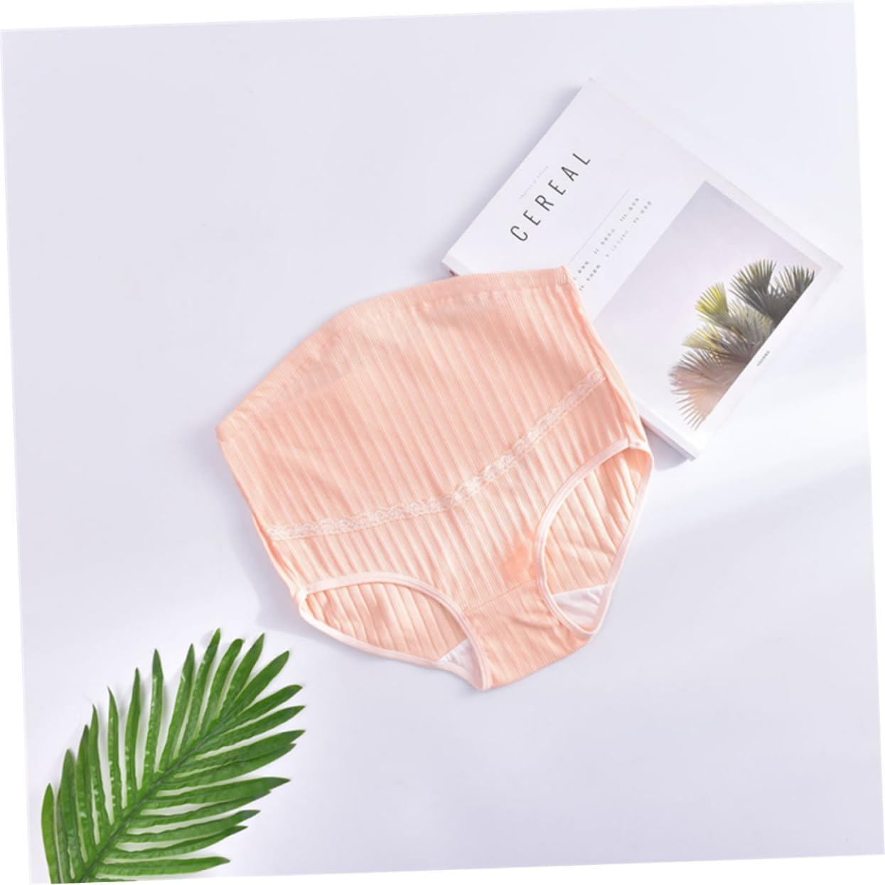 Holibanna High Waist Cotton Maternity Panties for Pregnant Women Adjustable Splice Stomach Lift Nursing Underwear with Soft Breathable Fabric Comfortable Stretchy Support for Growing image number 5